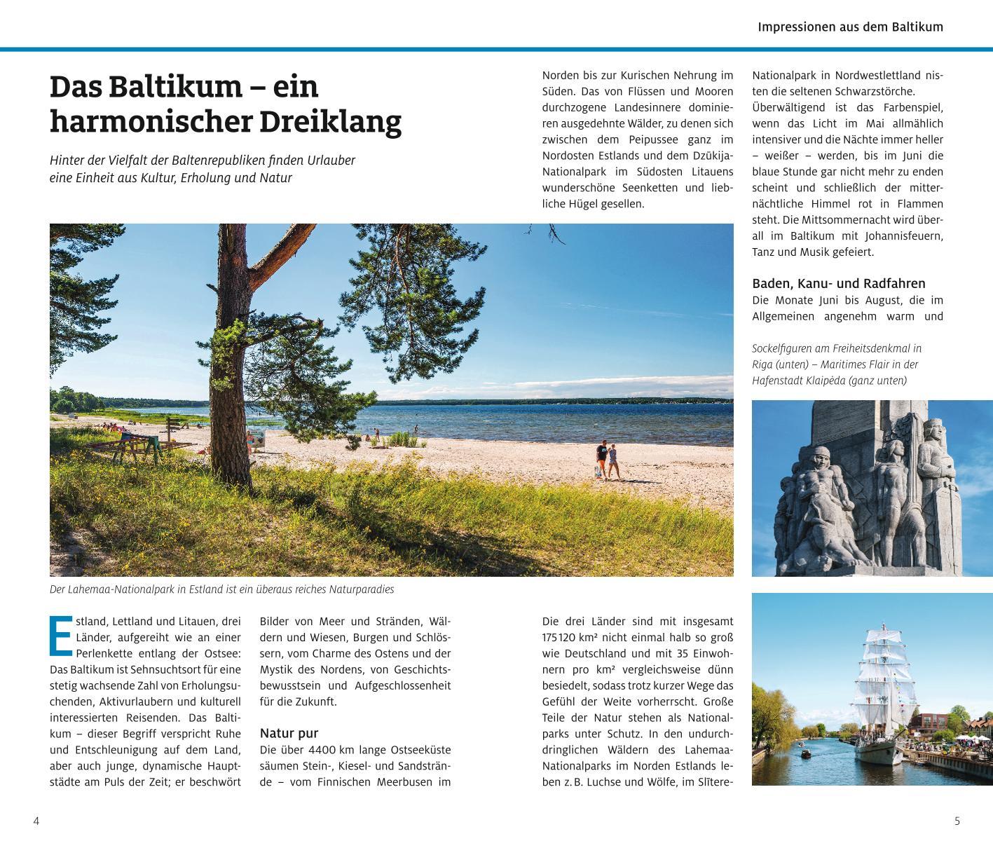 Beispielinhalt (Bild) ADAC Reiseführer Baltikum