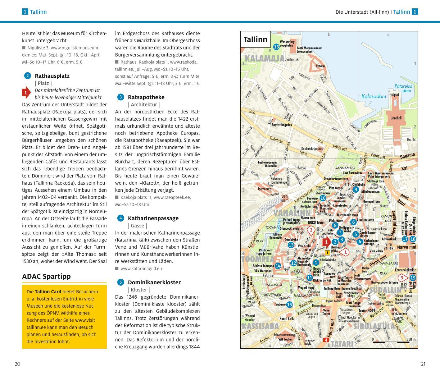 Beispielinhalt (Bild) ADAC Reiseführer Baltikum