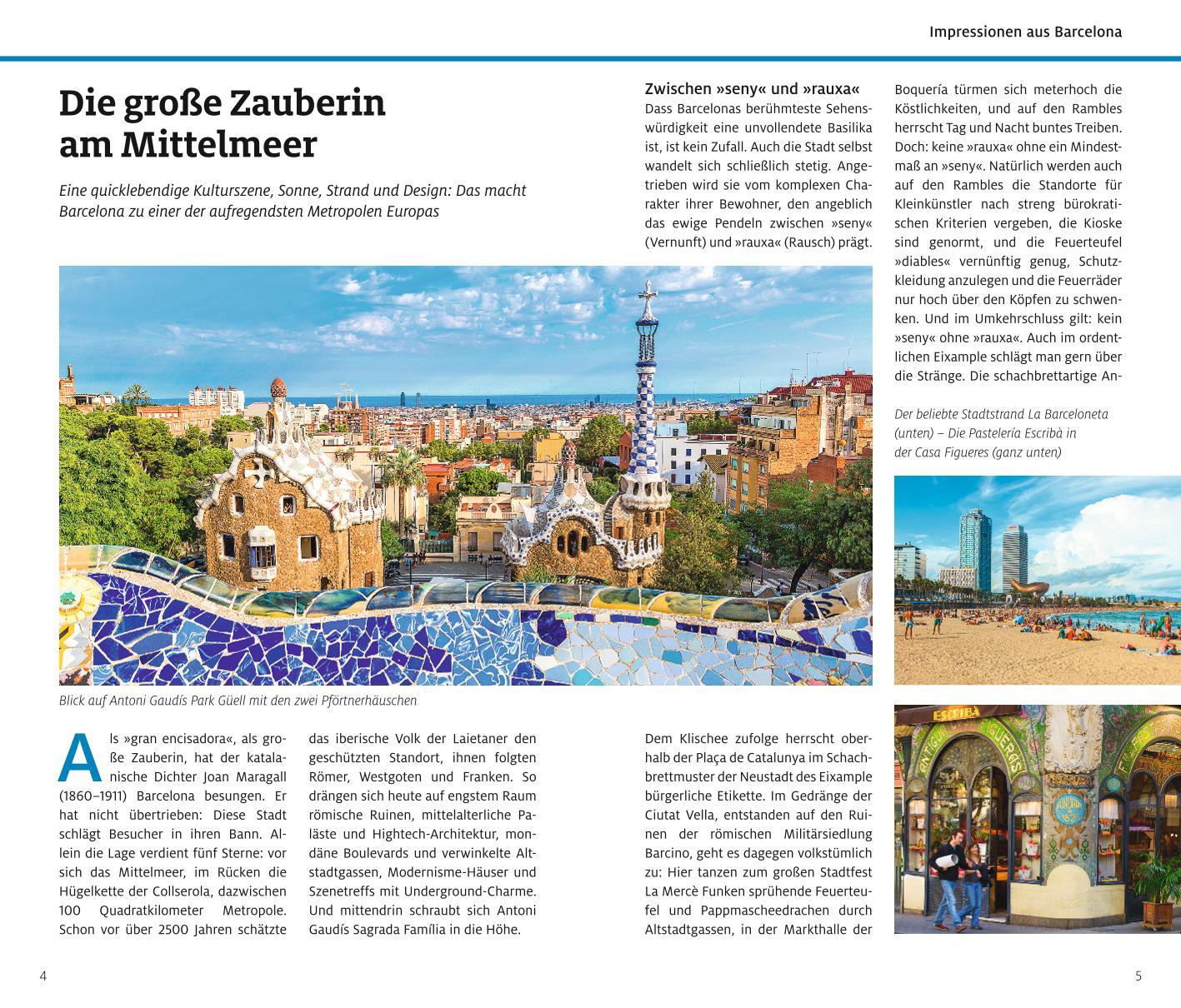Beispielinhalt (Bild) ADAC Reiseführer Barcelona
