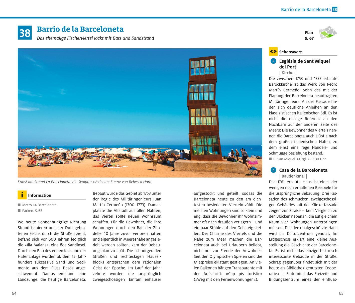 Beispielinhalt (Bild) ADAC Reiseführer Barcelona
