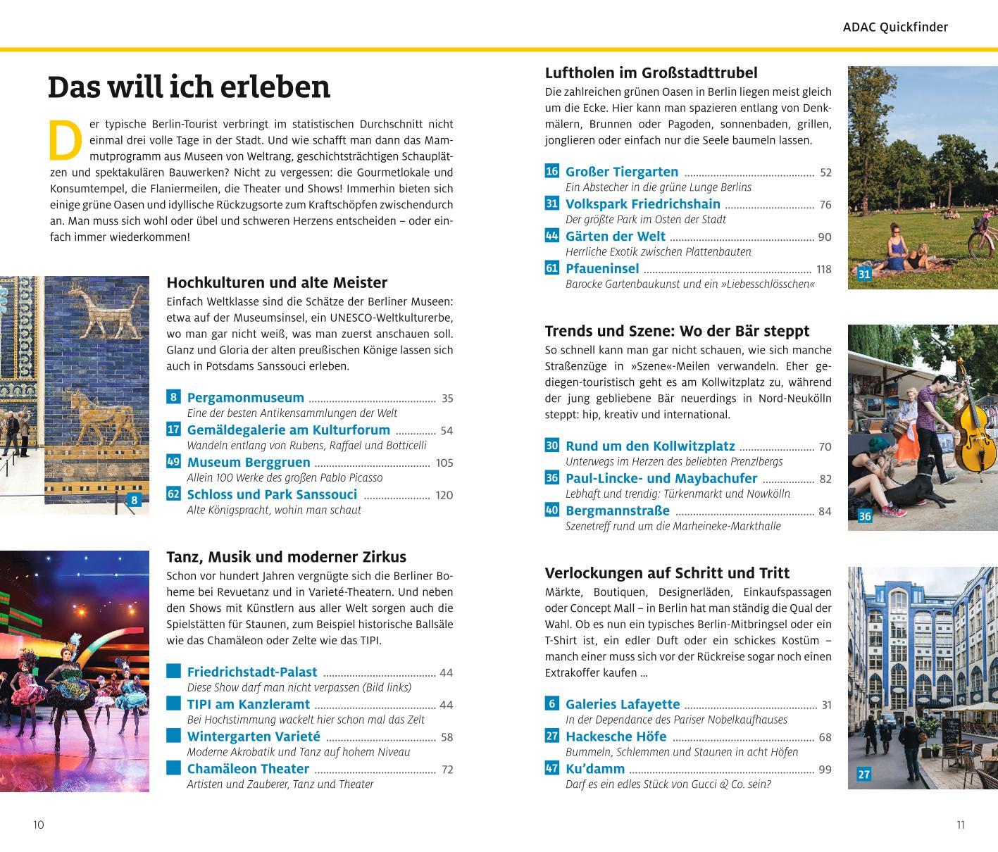 Beispielinhalt (Bild) ADAC Reiseführer Berlin