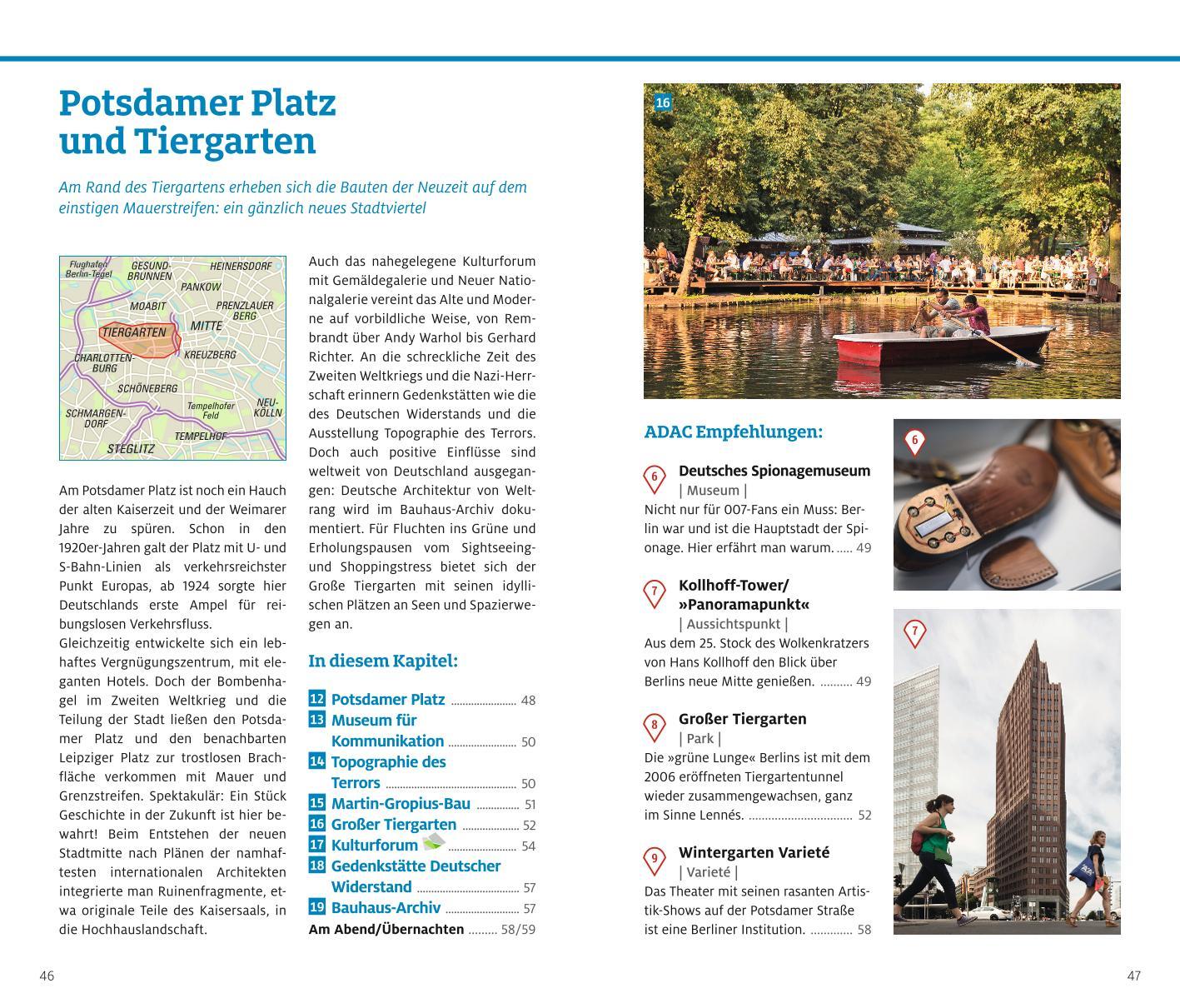 Beispielinhalt (Bild) ADAC Reiseführer Berlin