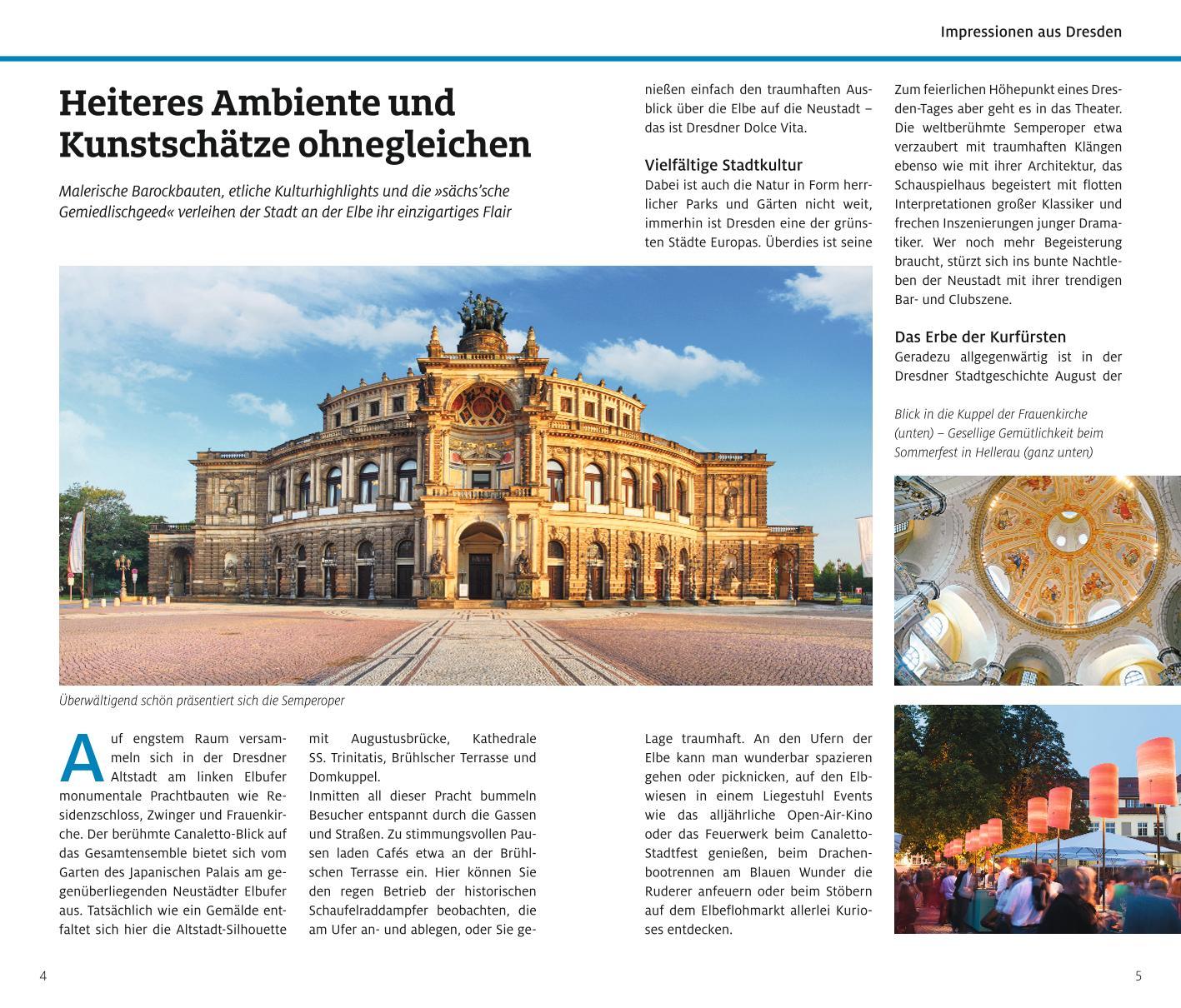 Beispielinhalt (Bild) ADAC Reiseführer Dresden und Sächsische Schweiz