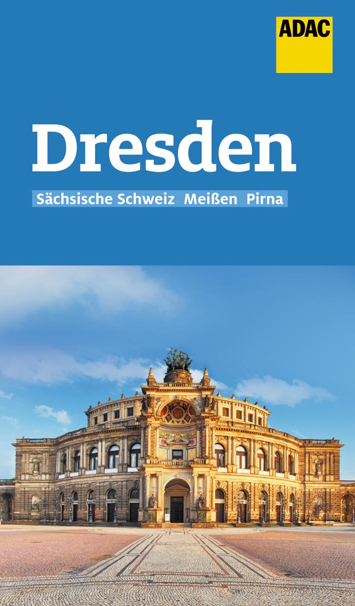 Vorderes Coverbild ADAC Reiseführer Dresden und Sächsische Schweiz