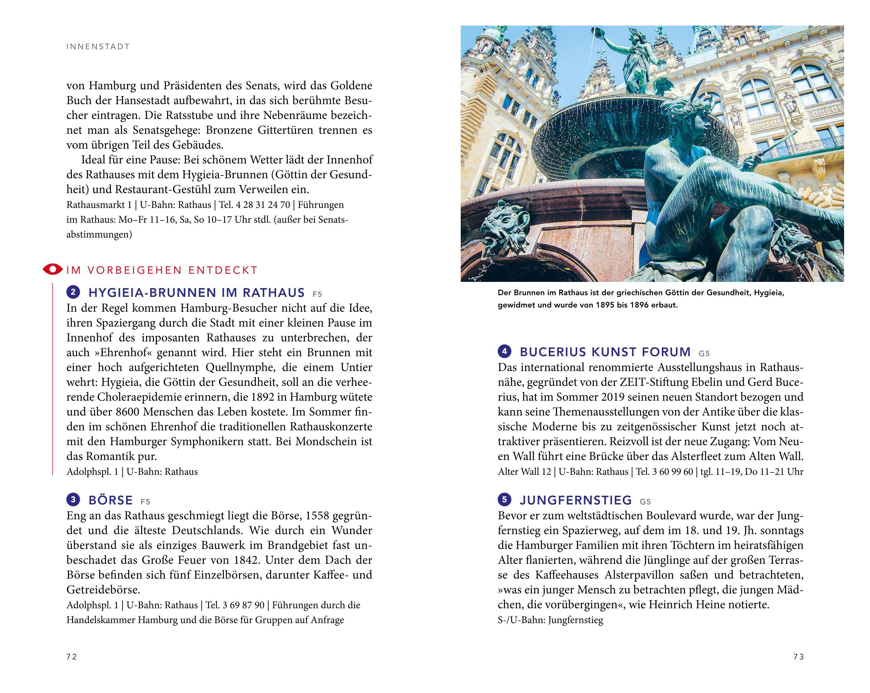 Beispielinhalt (Bild) MERIAN Reiseführer Hamburg