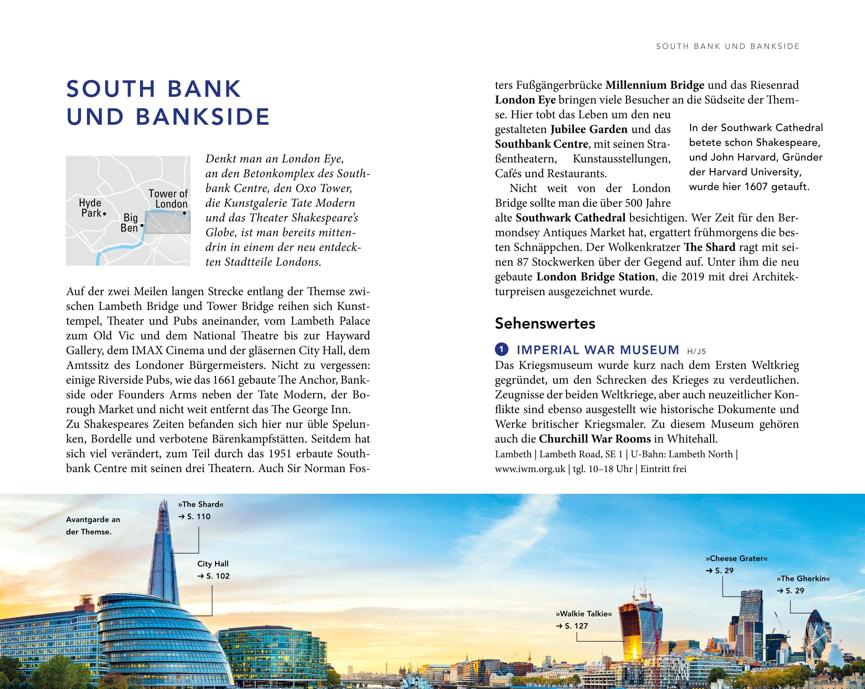 Beispielinhalt (Bild) MERIAN Reiseführer London