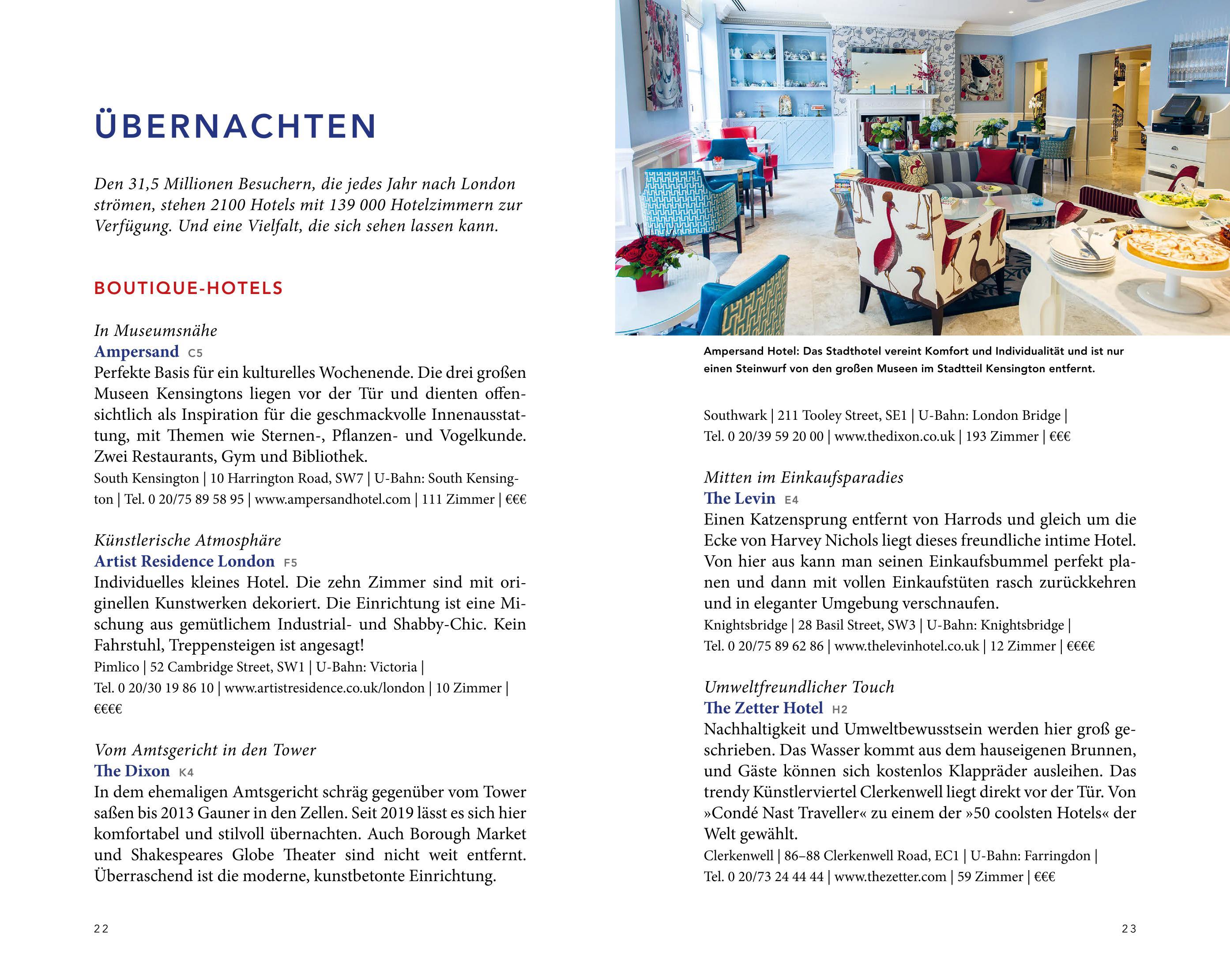 Beispielinhalt (Bild) MERIAN Reiseführer London