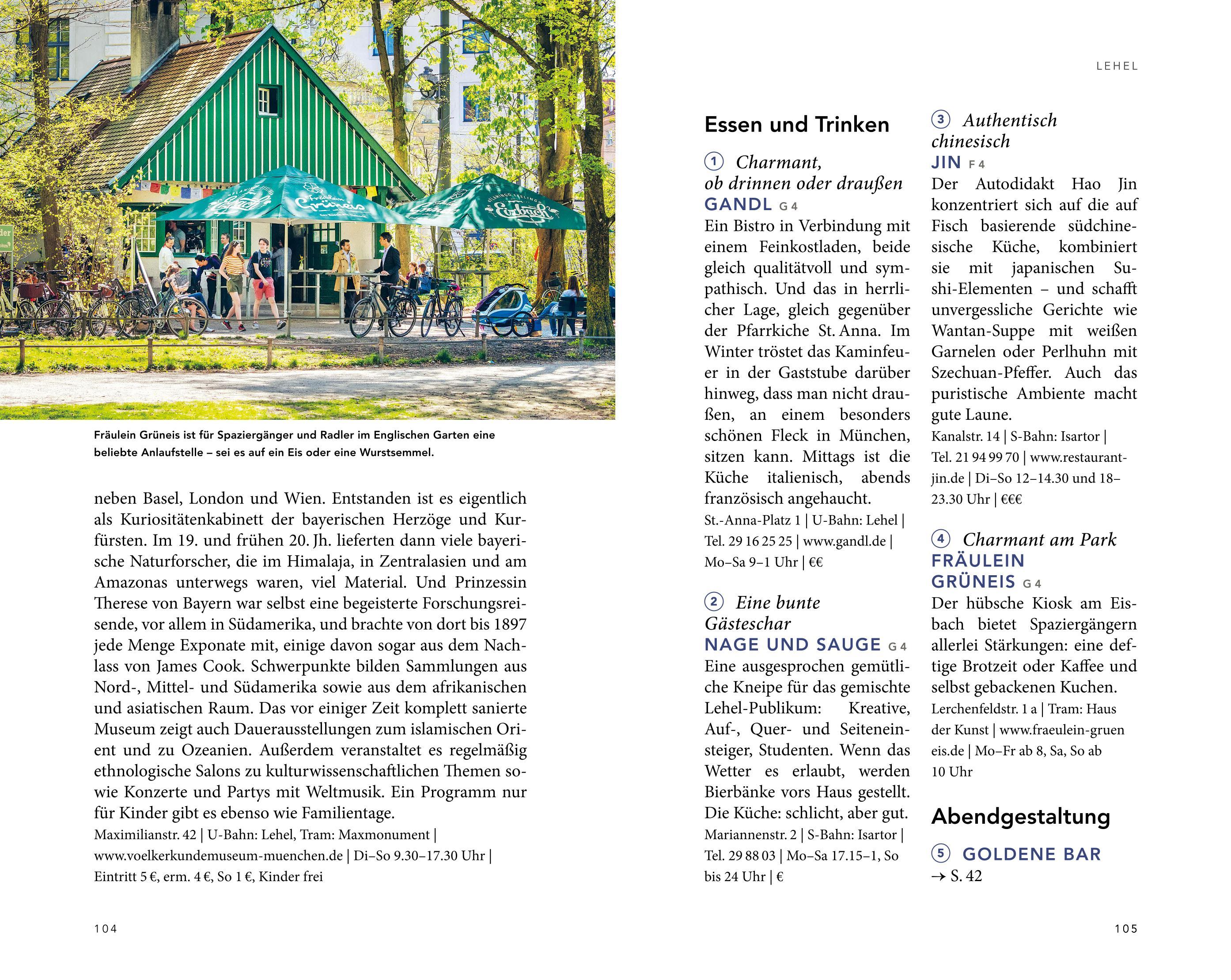 Beispielinhalt (Bild) MERIAN Reiseführer München