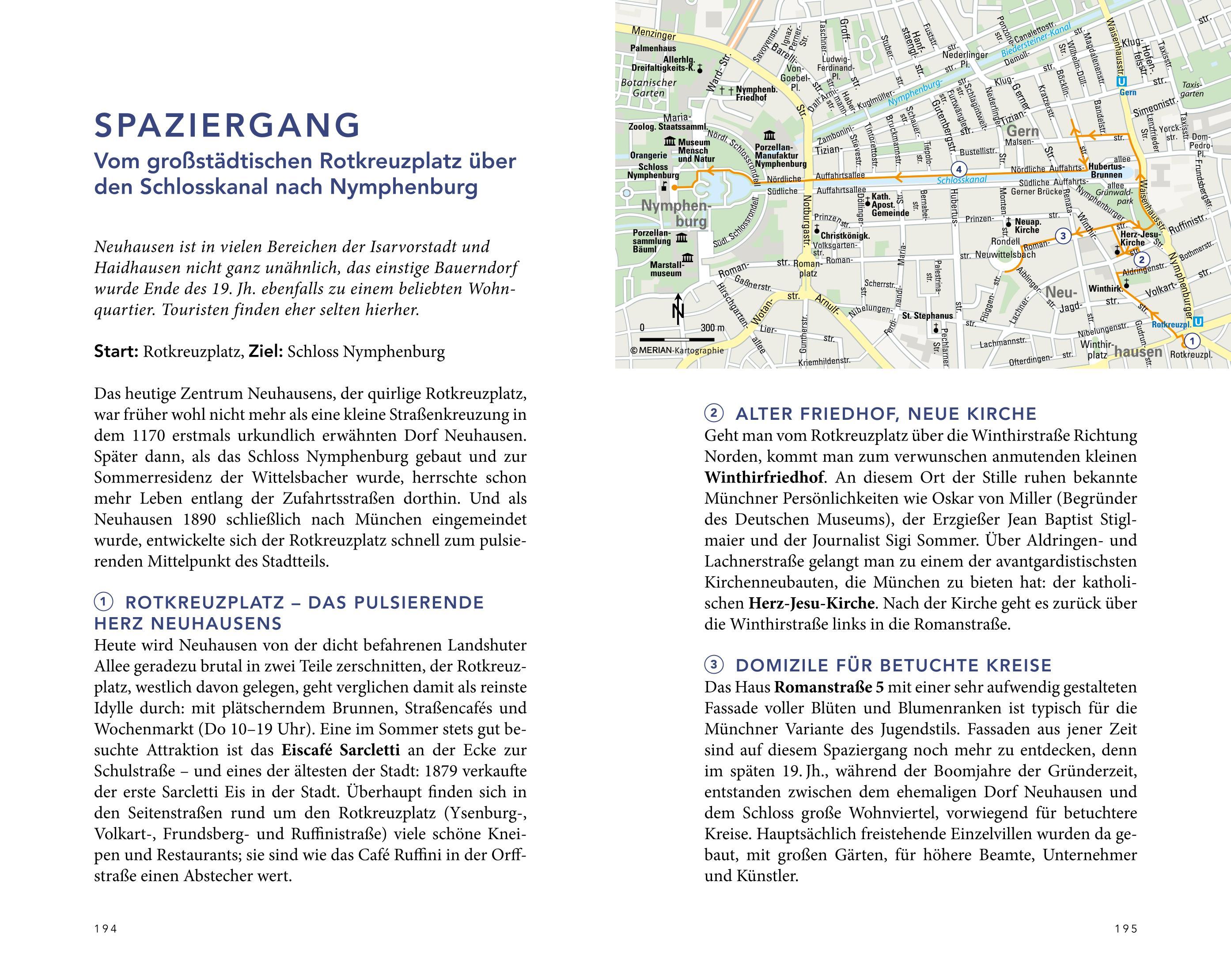 Beispielinhalt (Bild) MERIAN Reiseführer München