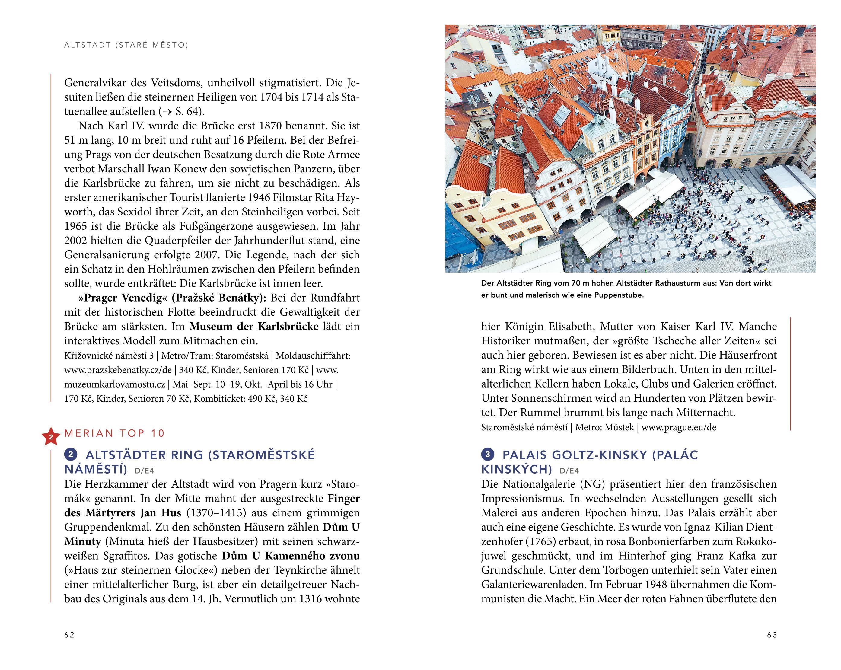 Beispielinhalt (Bild) MERIAN Reiseführer Prag