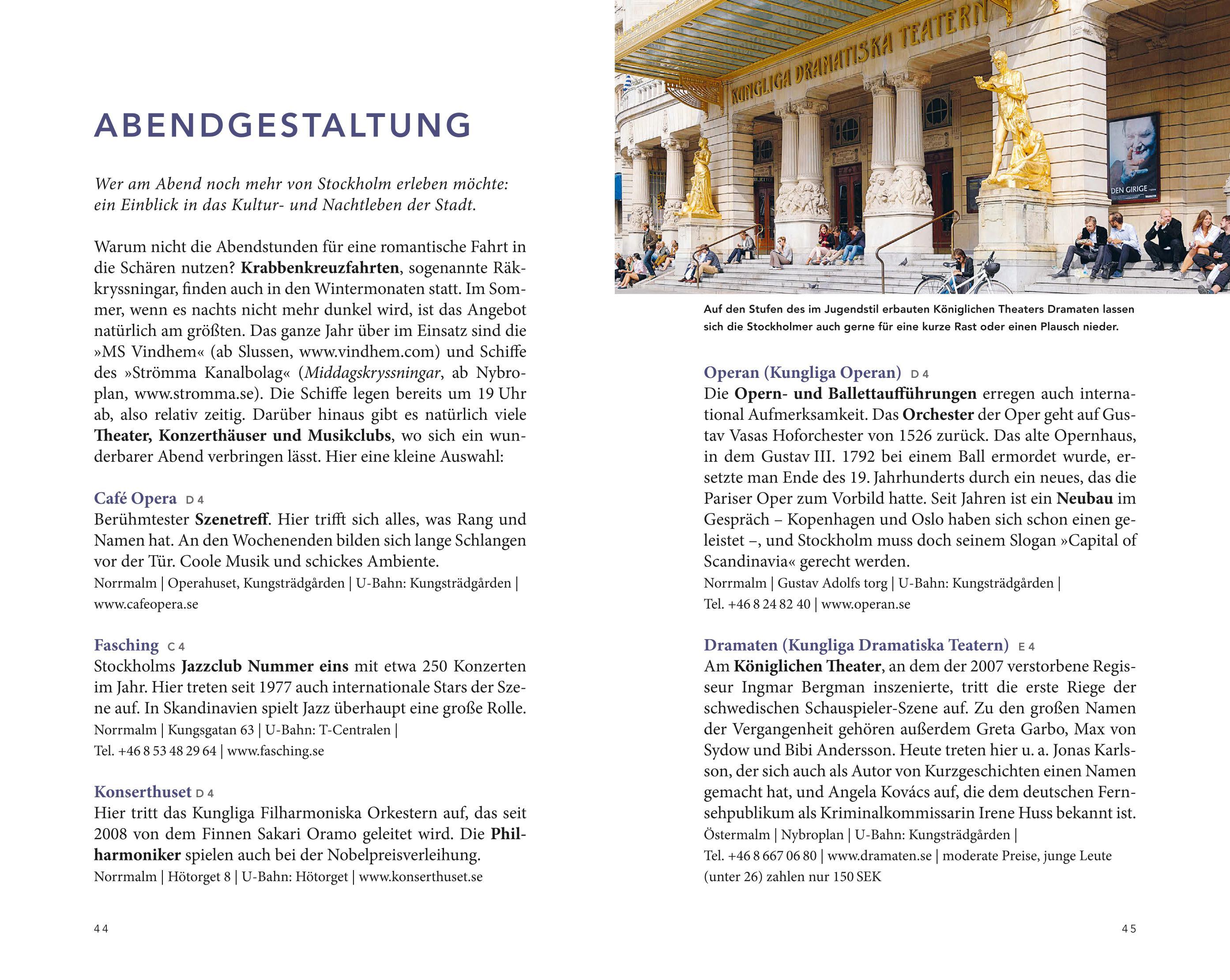 Beispielinhalt (Bild) MERIAN Reiseführer Stockholm