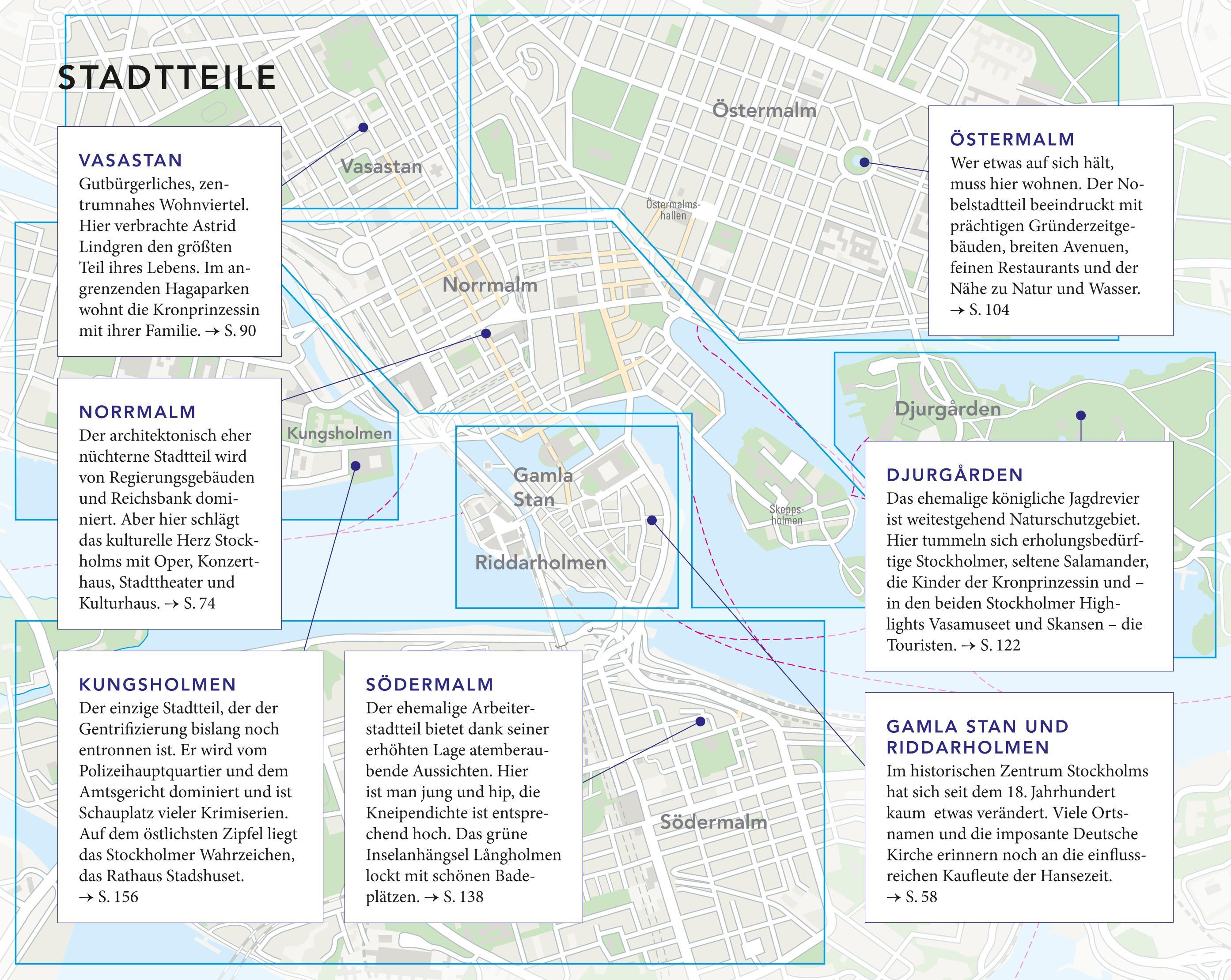 Beispielinhalt (Bild) MERIAN Reiseführer Stockholm