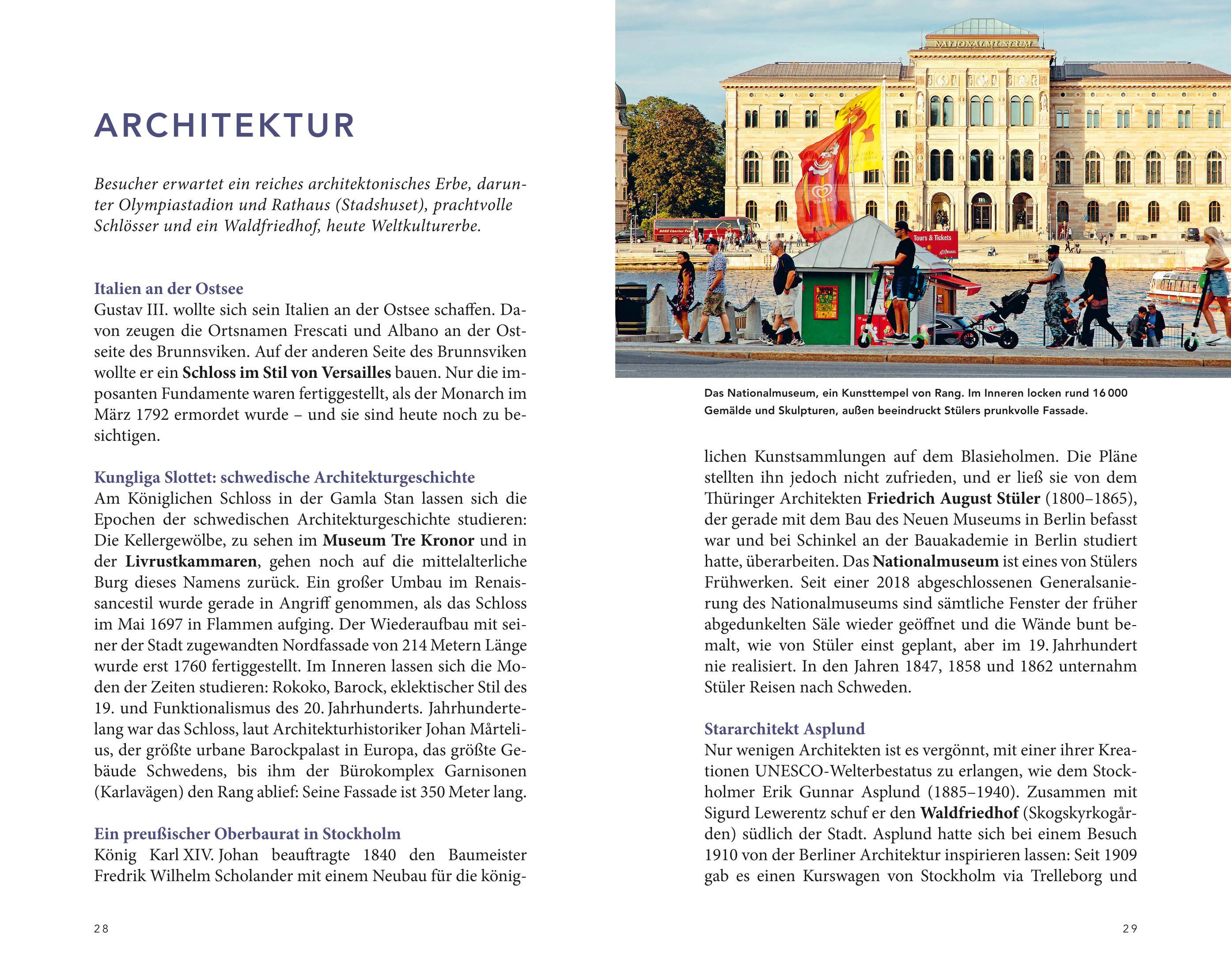 Beispielinhalt (Bild) MERIAN Reiseführer Stockholm