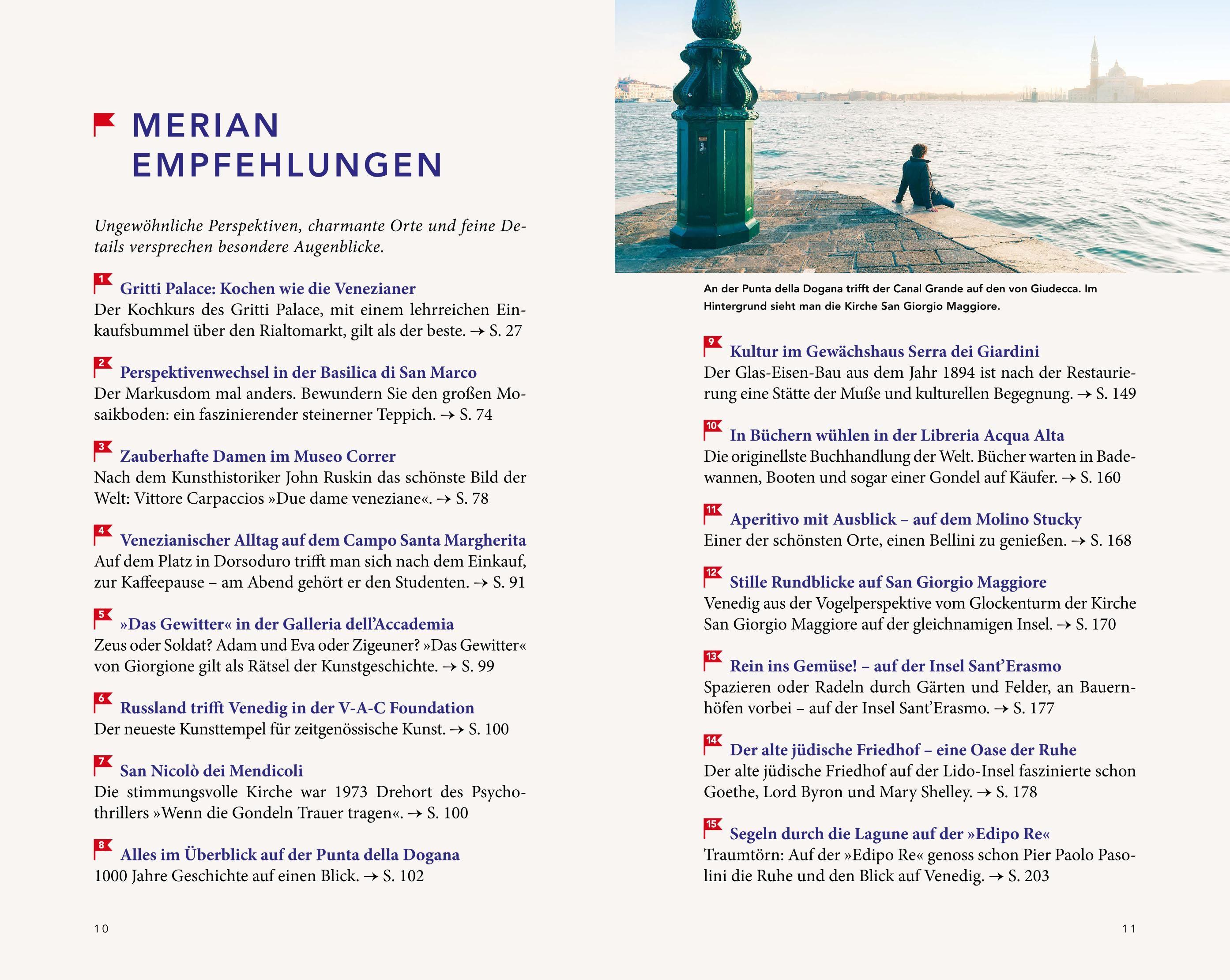 Beispielinhalt (Bild) MERIAN Reiseführer Venedig