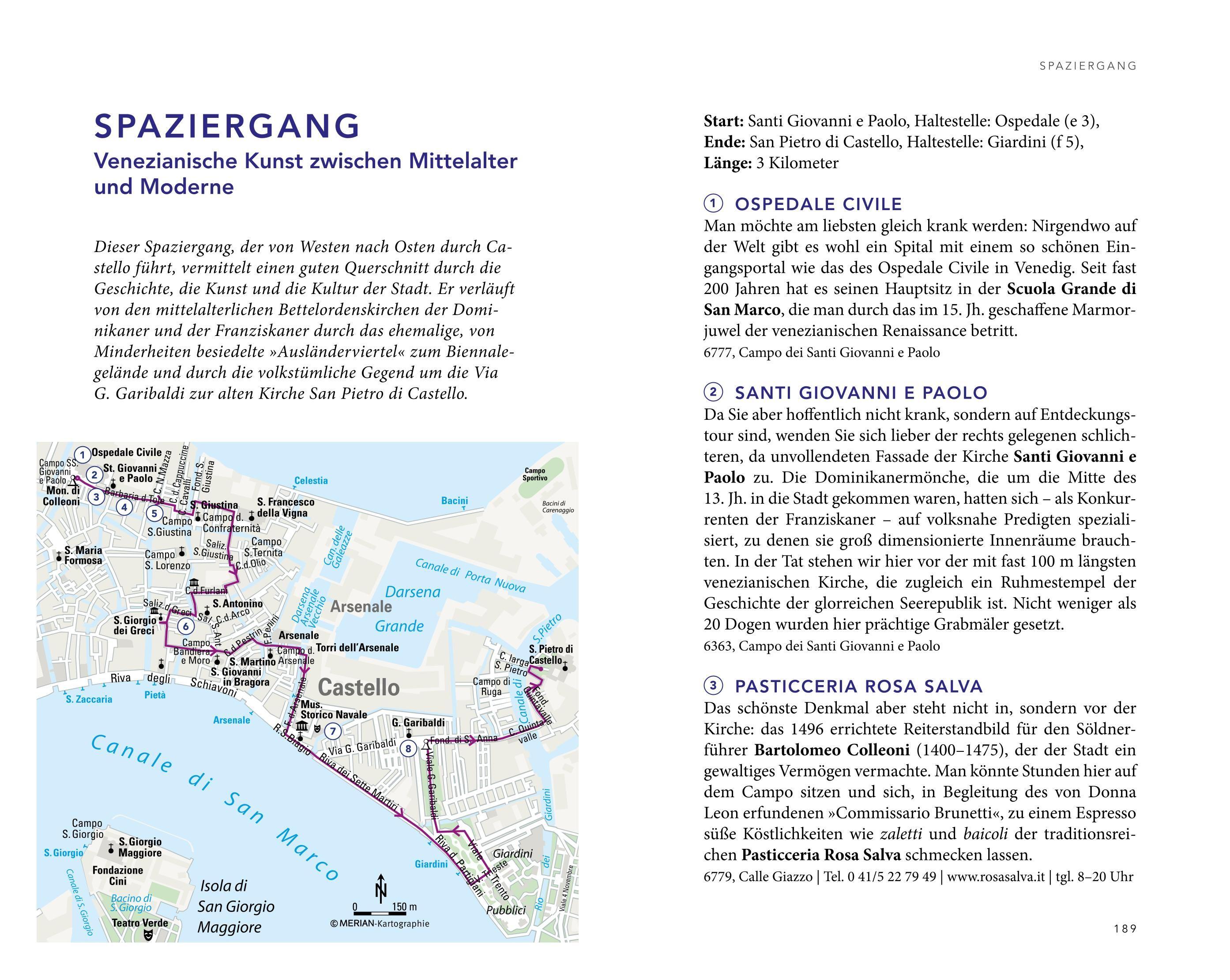 Beispielinhalt (Bild) MERIAN Reiseführer Venedig