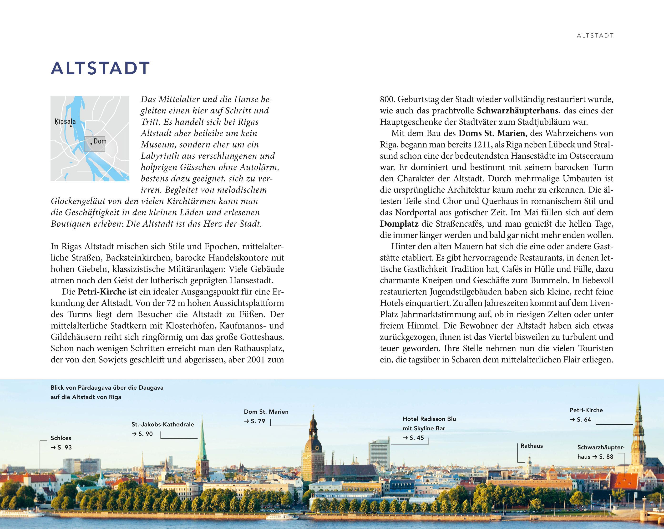 Beispielinhalt (Bild) MERIAN Reiseführer Riga