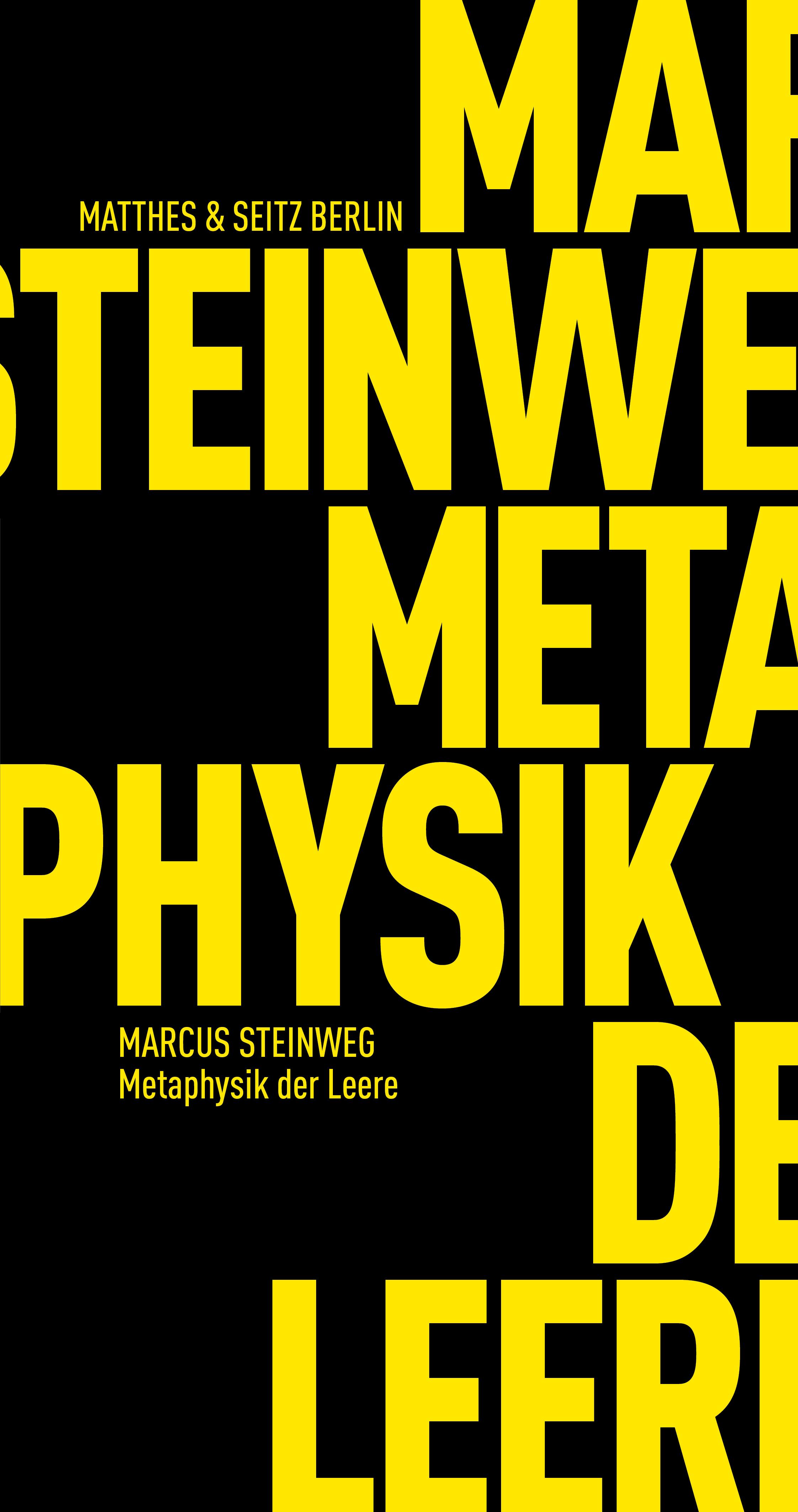 Vorderes Coverbild Metaphysik der Leere