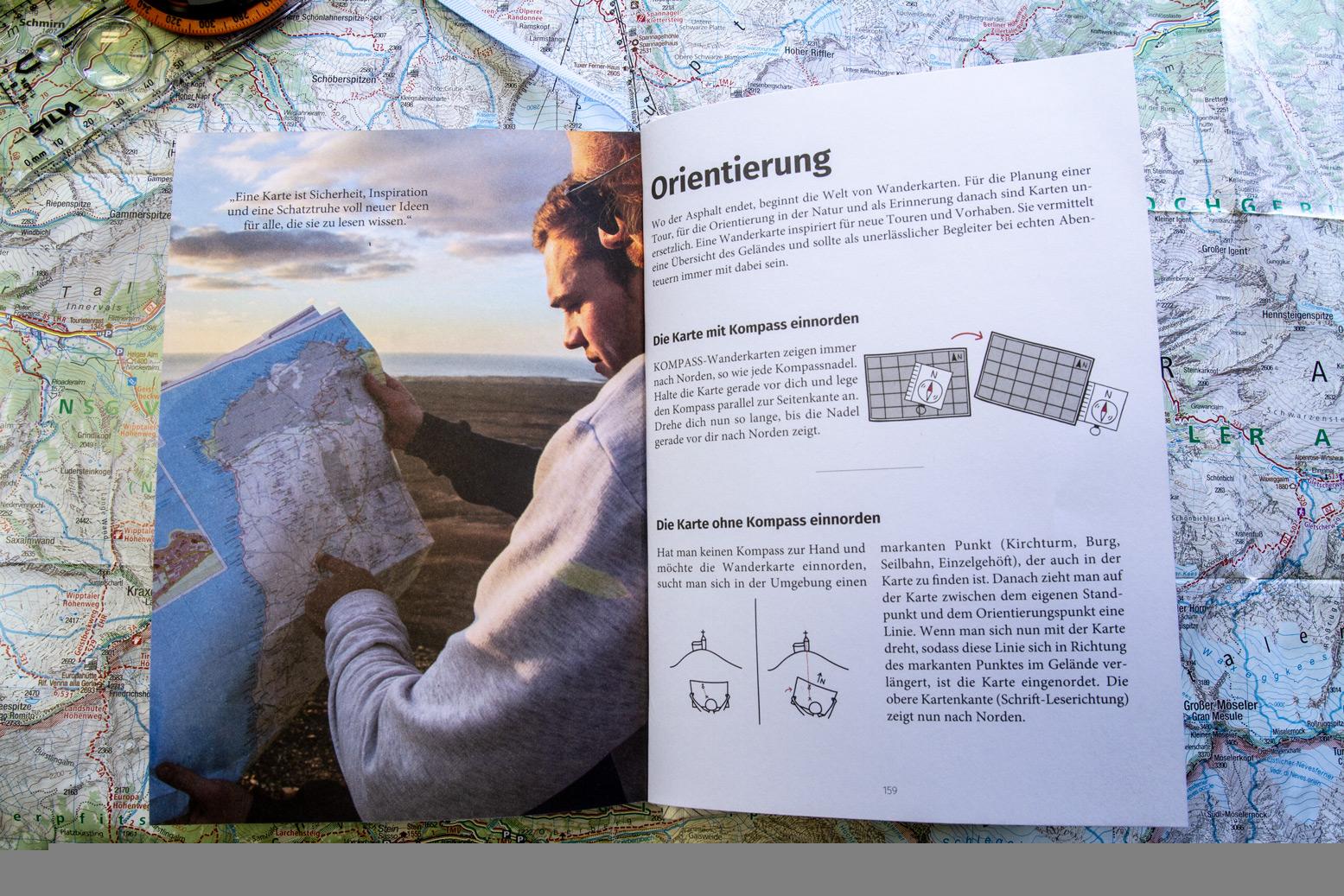 Beispielinhalt (Bild) KOMPASS Gipfelbuch