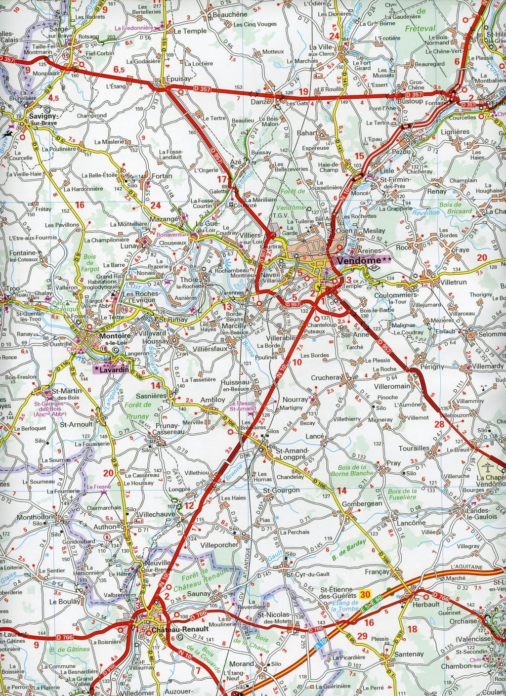 Beispielinhalt (Bild) Chateaux of the Loire - Zoom Map 116