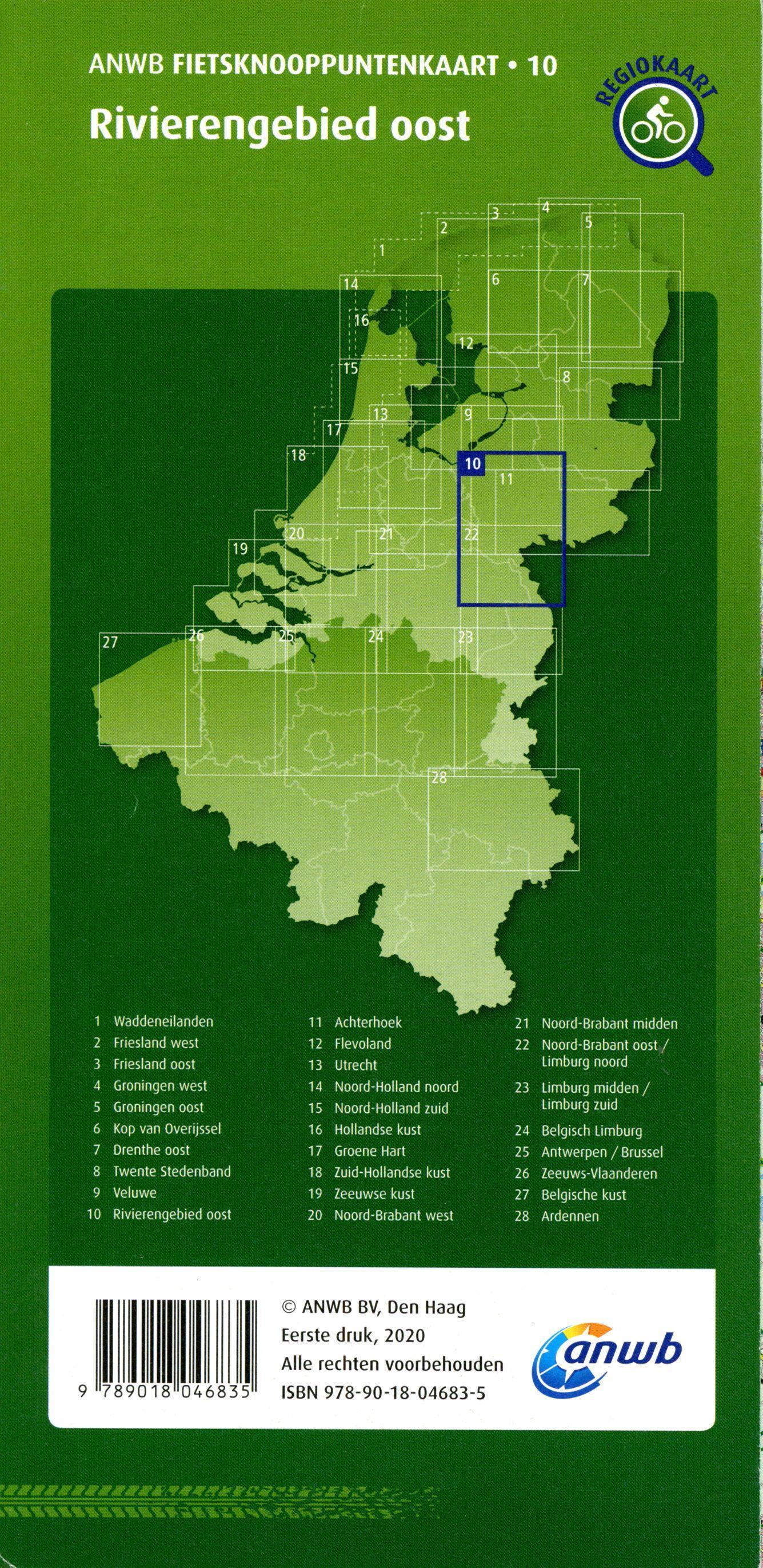 Beispielinhalt (Bild) Rivieren-gebied oost (Deventer/Arnhem/Nijmegen) 1:100 000