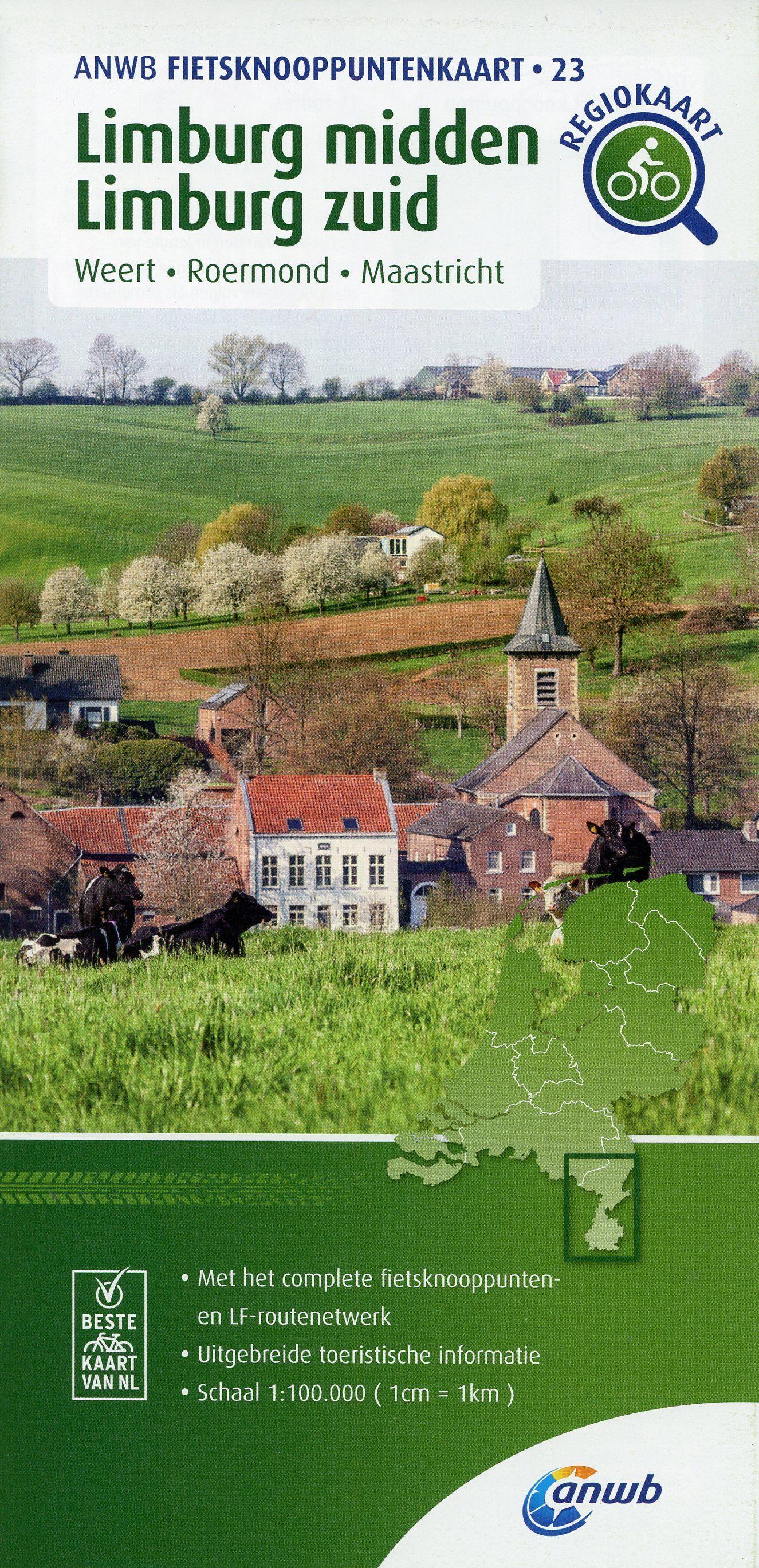 Vorderes Coverbild Limburg-midden Limburg zuid (Maastricht / Weert / Roermond) 1:100 000