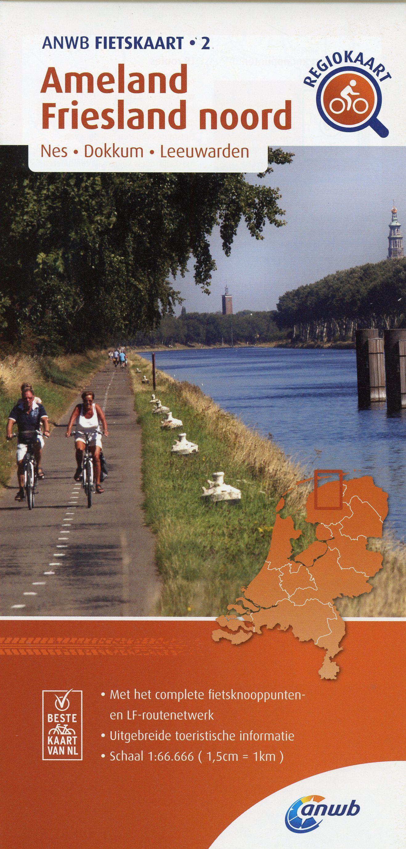 Vorderes Coverbild Ameland - Friesland noord (Nes / Dokkum / Leeuwarden) 1 : 66 000