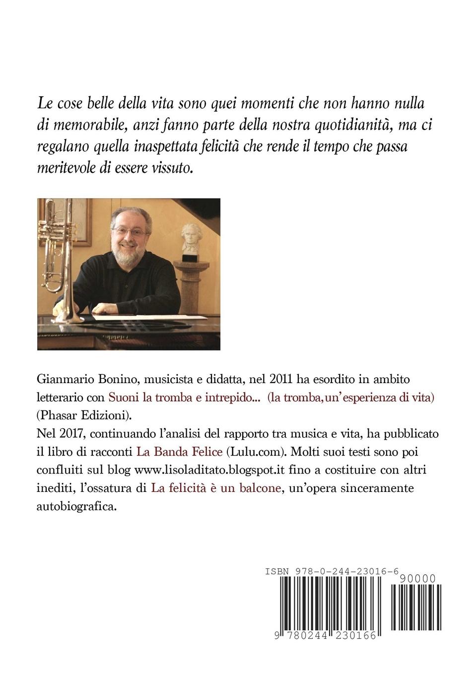 Rückseitencover La felicità è un balcone