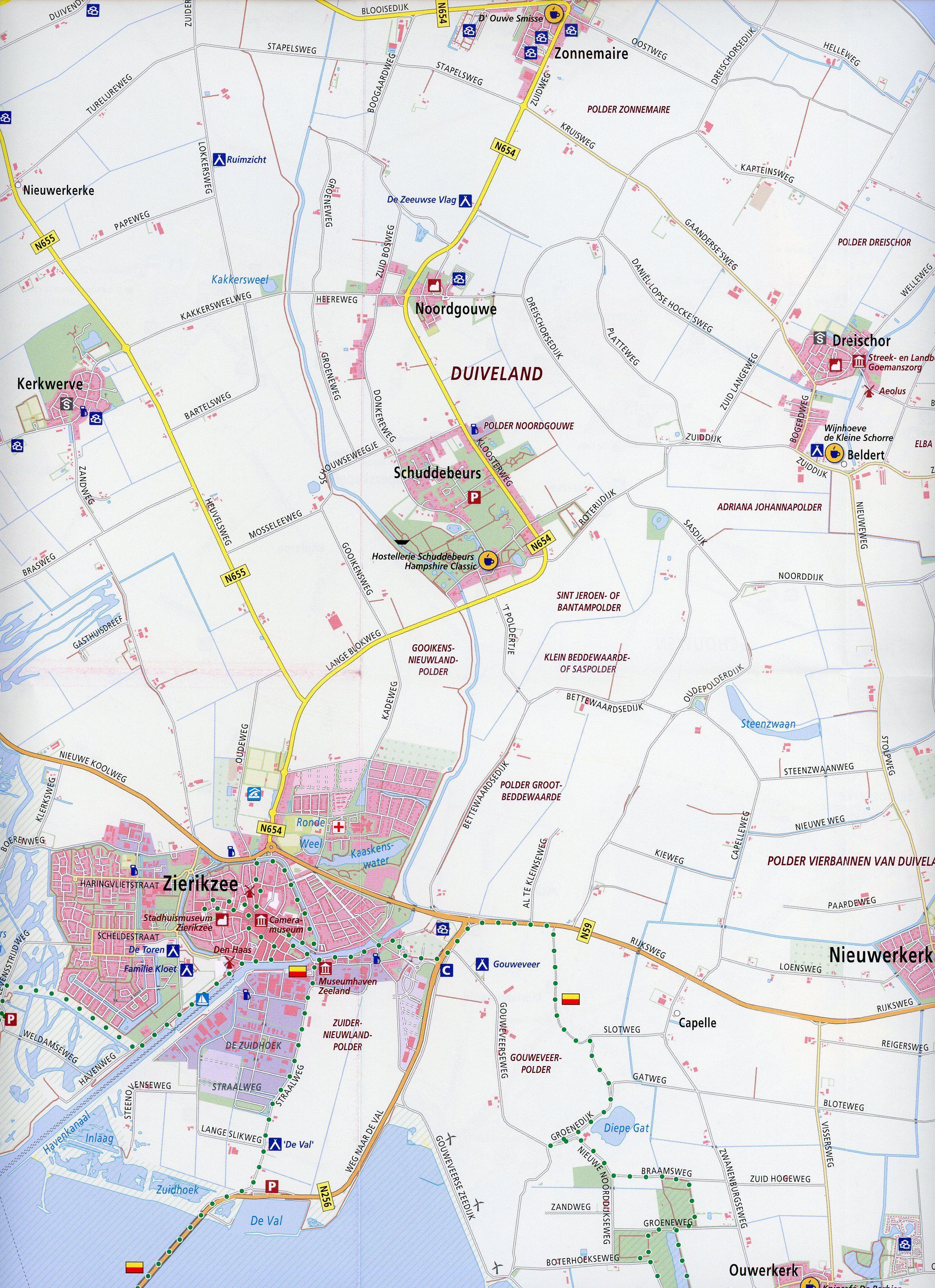 Beispielinhalt (Bild) Schouwen-Duiveland (Burgh Haamstede) 1:33 000