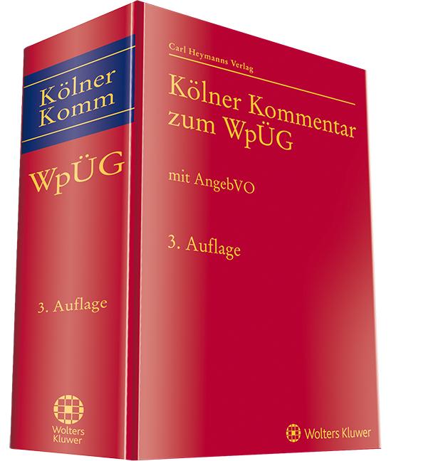 Vorderes Coverbild Kölner Kommentar zum WpÜG