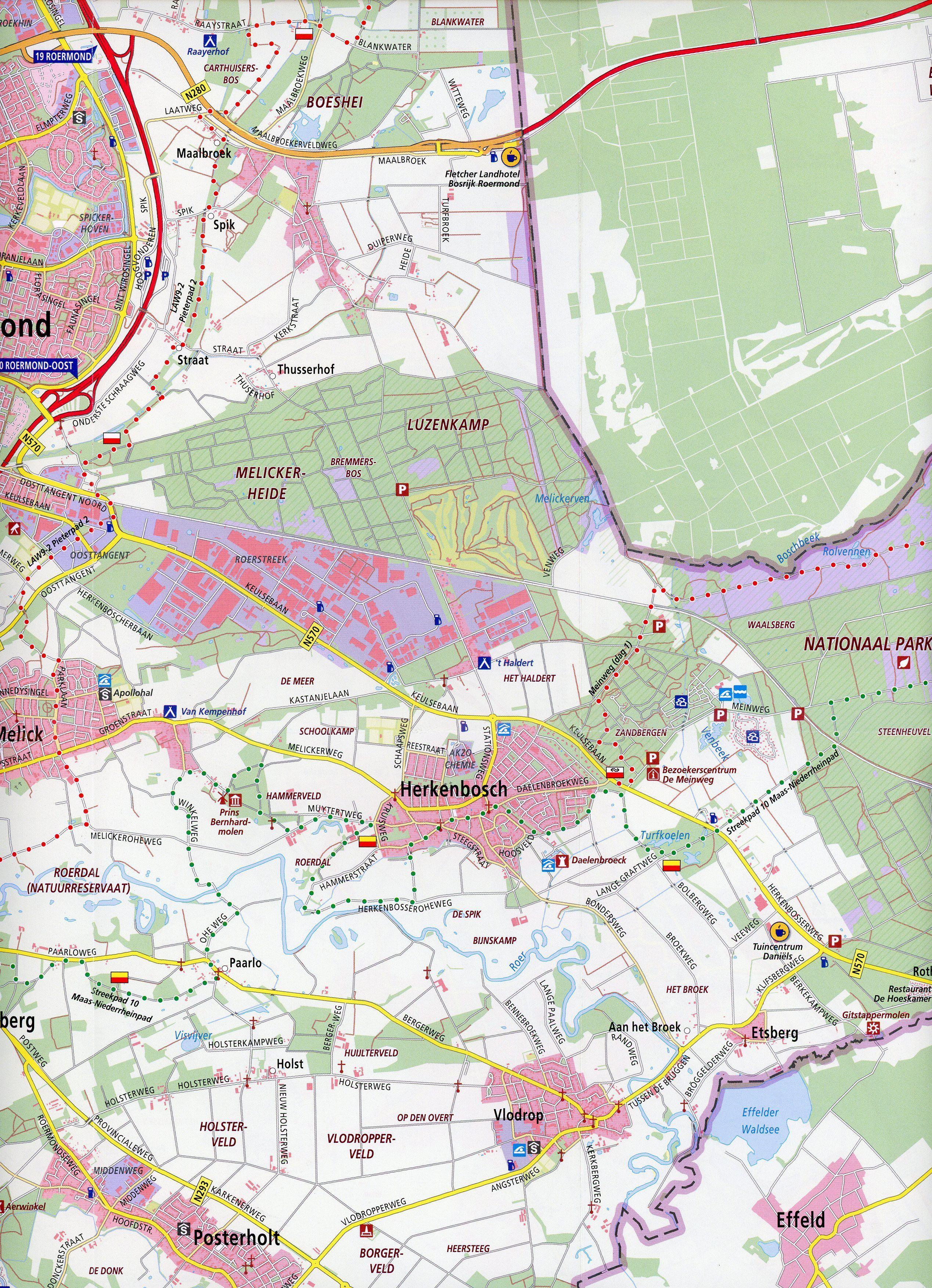 Beispielinhalt (Bild) Meinweg. Herkenbosch. 1 : 33 000