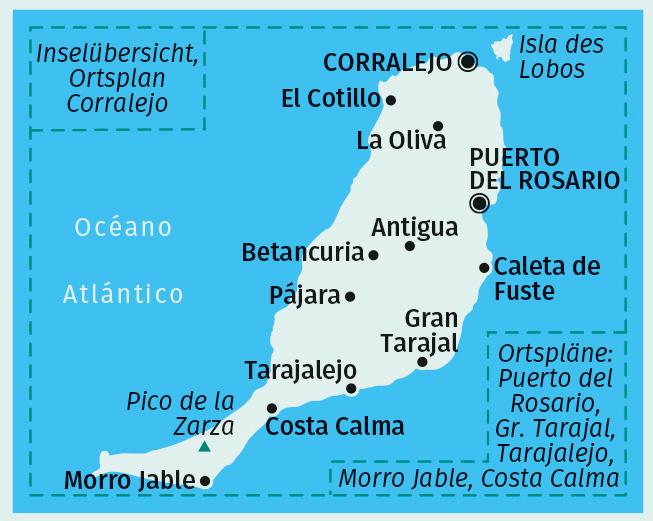 Beispielinhalt (Bild) KOMPASS Wanderkarte 240 Fuerteventura 1:50.000