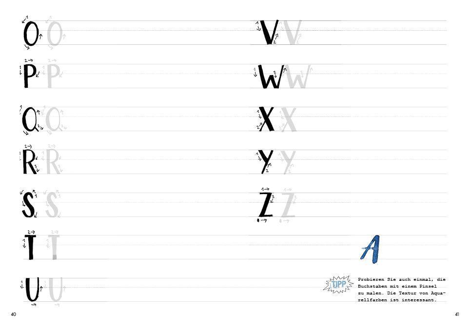 Beispielinhalt (Bild) Handlettering u. Schmuckelemente