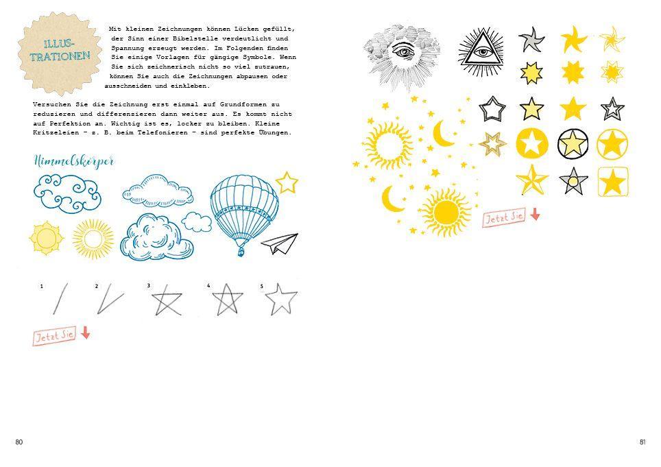 Beispielinhalt (Bild) Handlettering u. Schmuckelemente