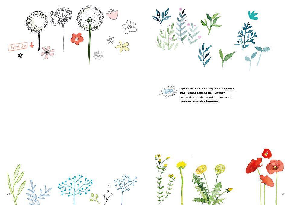 Beispielinhalt (Bild) Handlettering u. Schmuckelemente