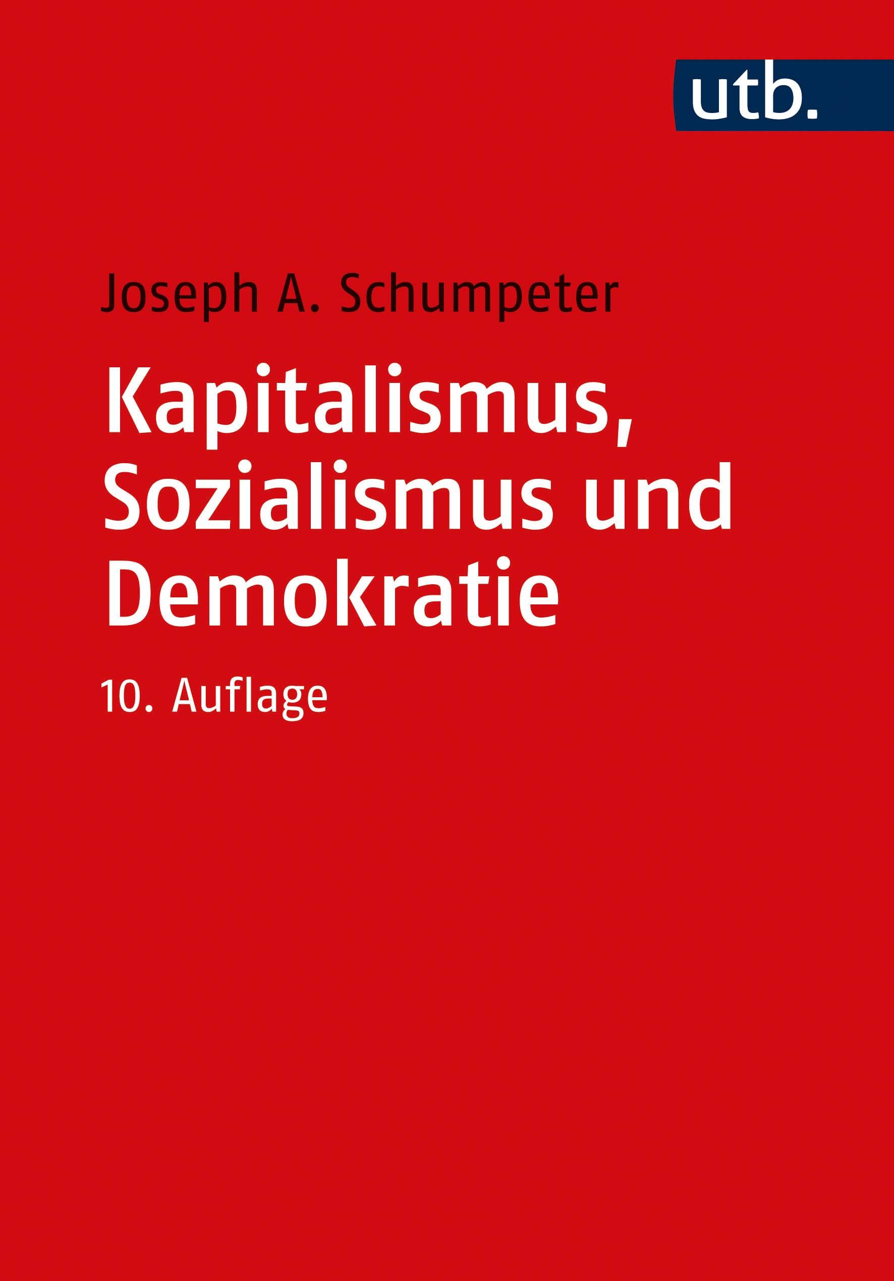 Vorderes Coverbild Kapitalismus, Sozialismus und Demokratie