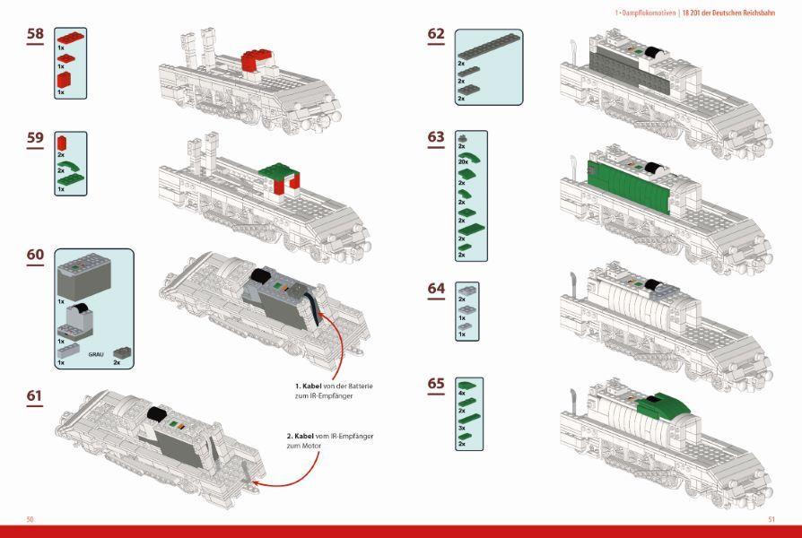 Beispielinhalt (Bild) LEGO®-Loks bauen!