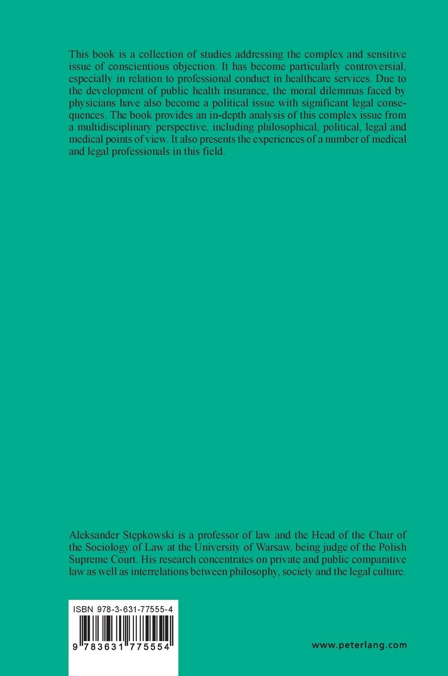 Rückseitencover Contemporary Challenges to Conscience