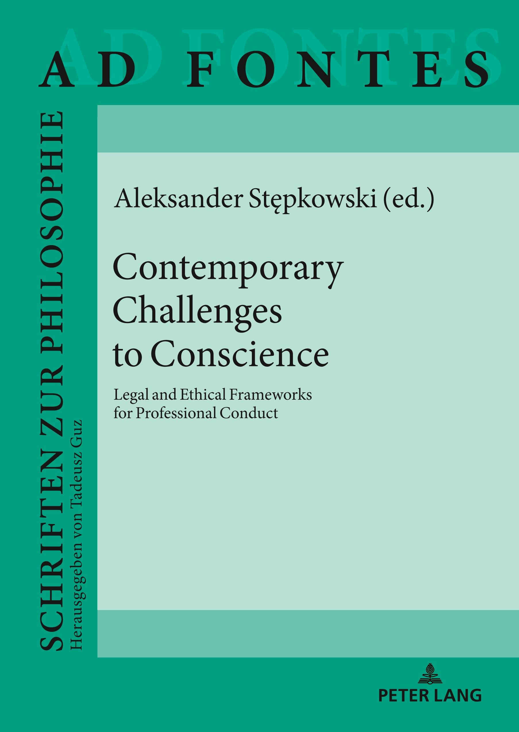 Vorderes Coverbild Contemporary Challenges to Conscience