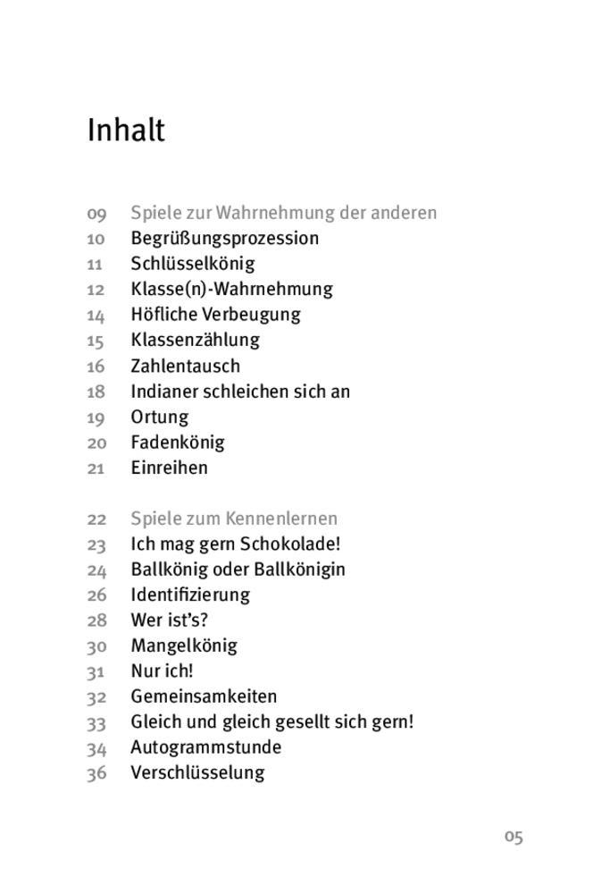Beispielinhalt (Bild) Die 50 besten Spiele zur Förderung der Klassengemeinschaft. Für 8- bis 12-Jährige