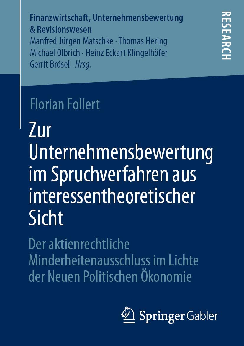 Vorderes Coverbild Zur Unternehmensbewertung im Spruchverfahren aus interessentheoretischer Sicht