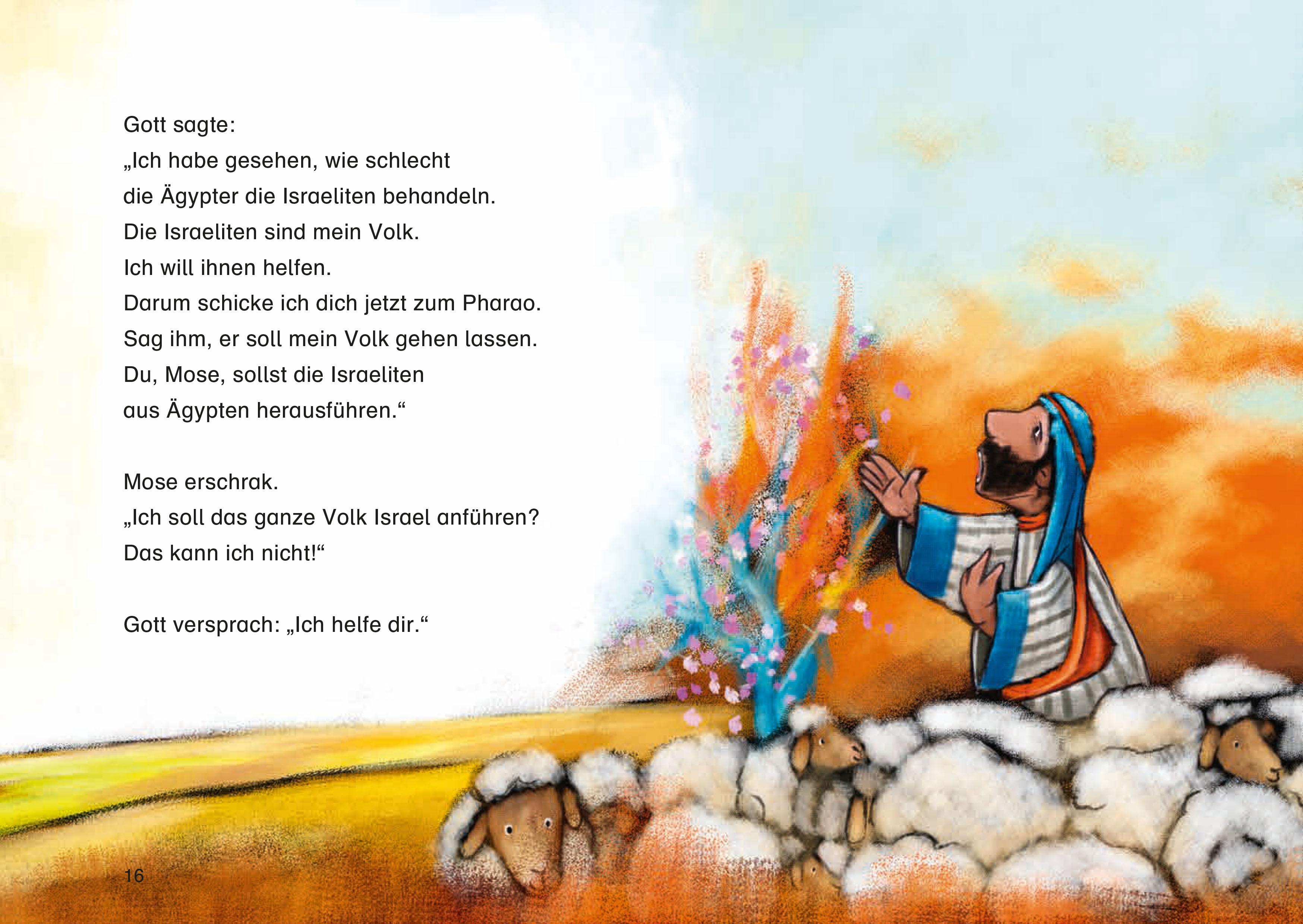 Beispielinhalt (Bild) Mose und der Pharao
