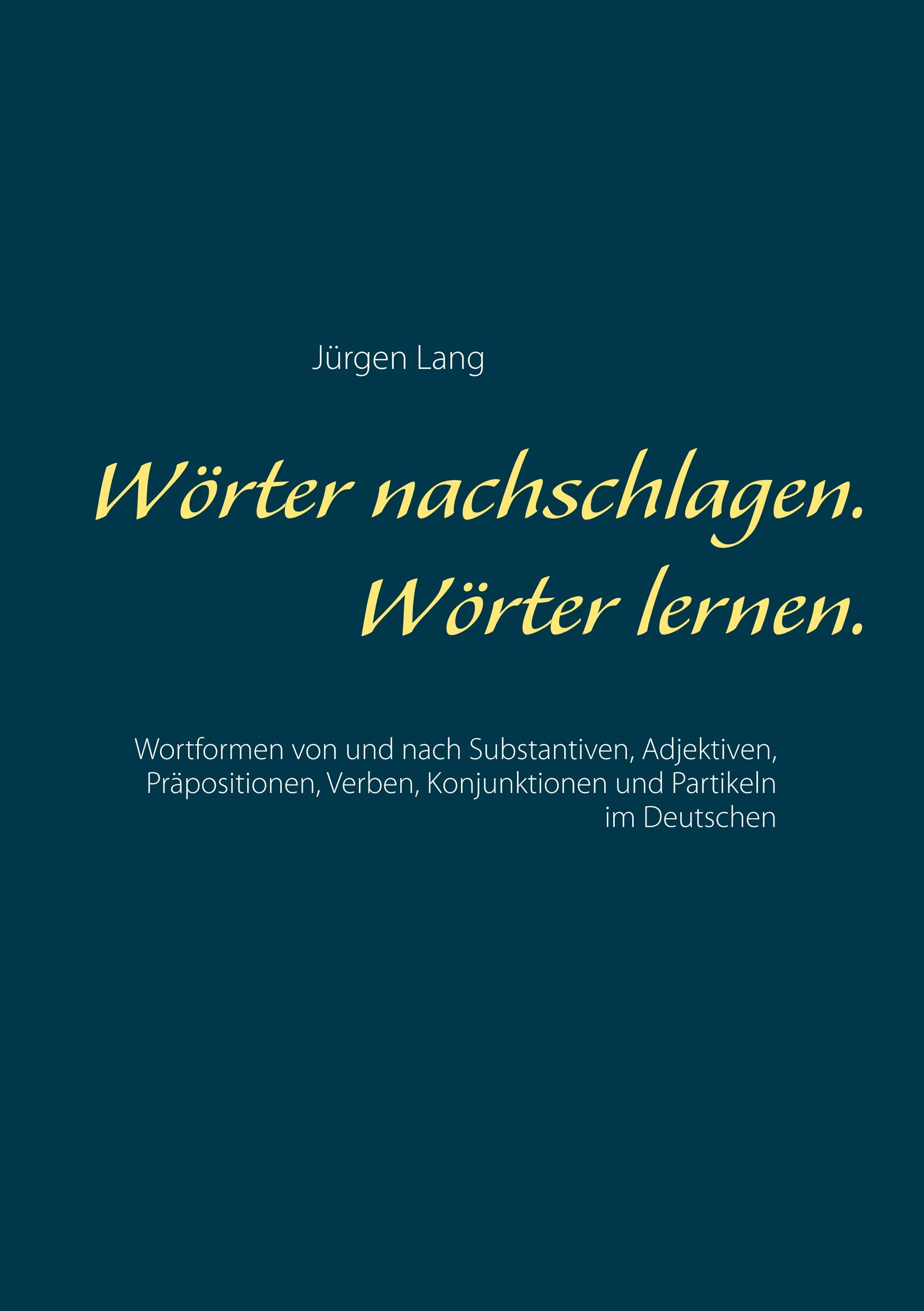 Vorderes Coverbild Wörter nachschlagen. Wörter lernen.
