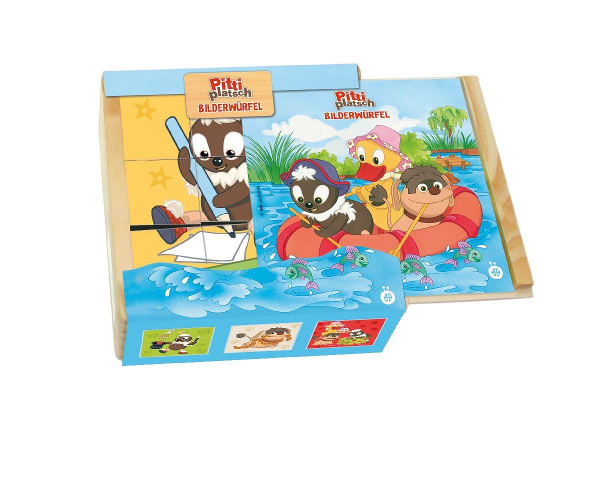 Vorderes Coverbild Trötsch Unser Sandmännchen Bilderwürfel Pittiplatsch Holz