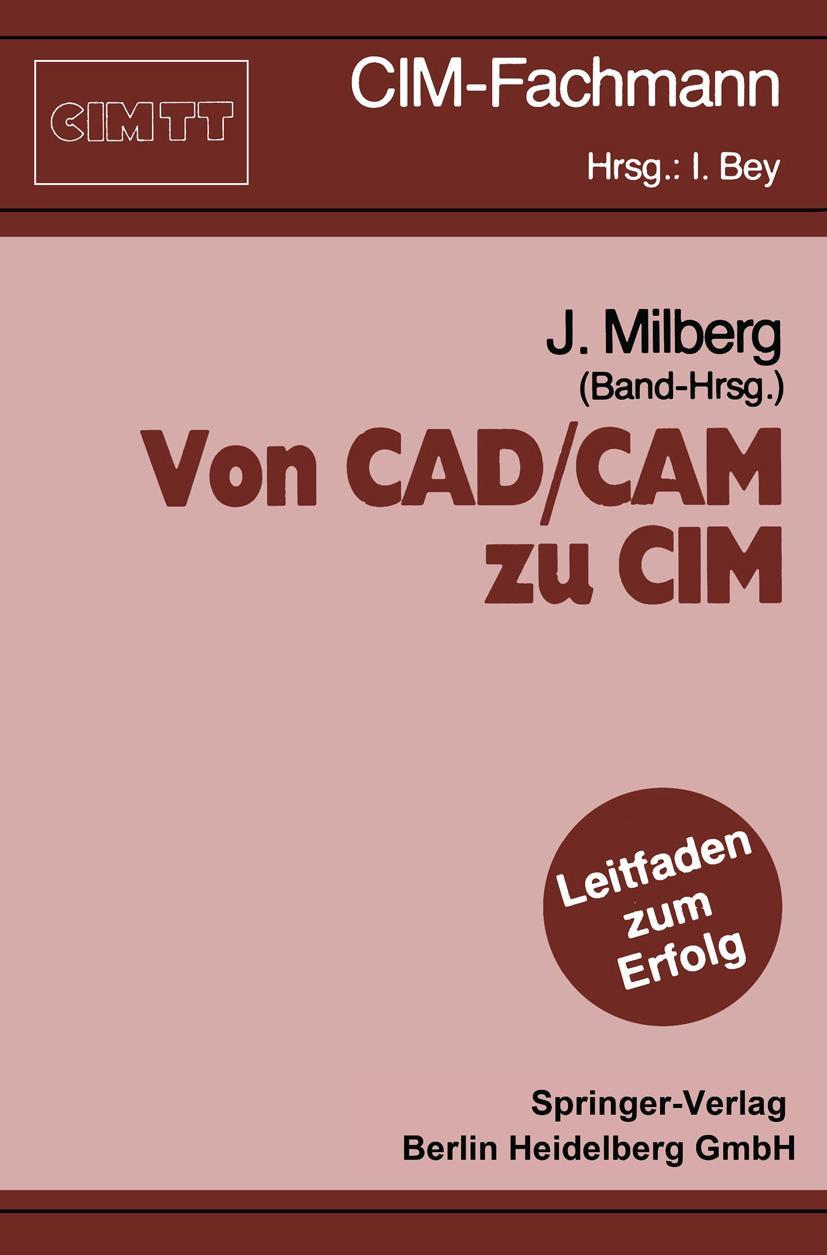 Vorderes Coverbild Von CAD/CAM zu CIM