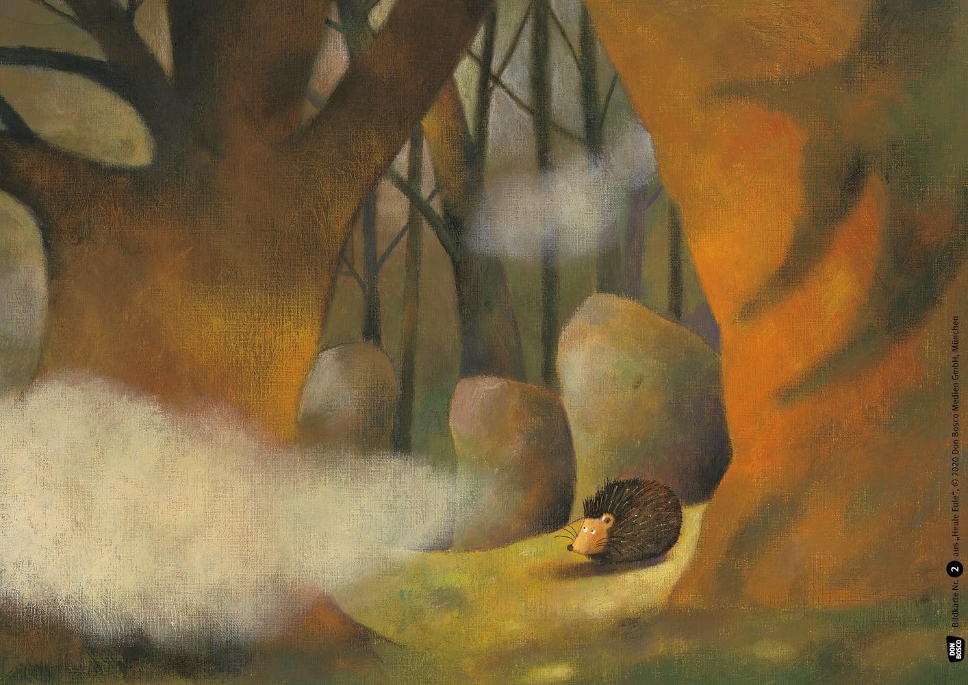 Beispielinhalt (Bild) Heule Eule. Kamishibai Bildkartenset