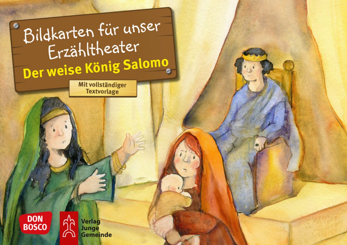 Vorderes Coverbild Der weise König Salomo. Kamishibai Bildkartenset.