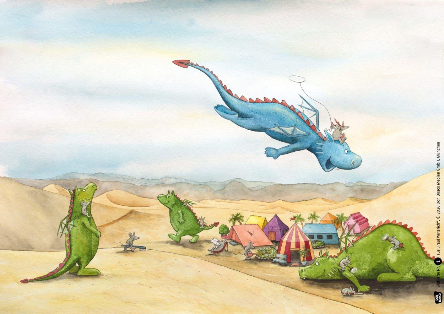 Beispielinhalt (Bild) Paul Wüterich. Kamishibai Bildkartenset