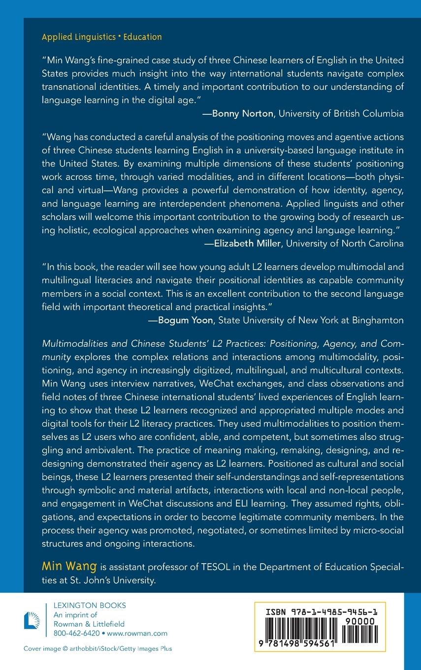 Rückseitencover Multimodalities and Chinese Students' L2 Practices