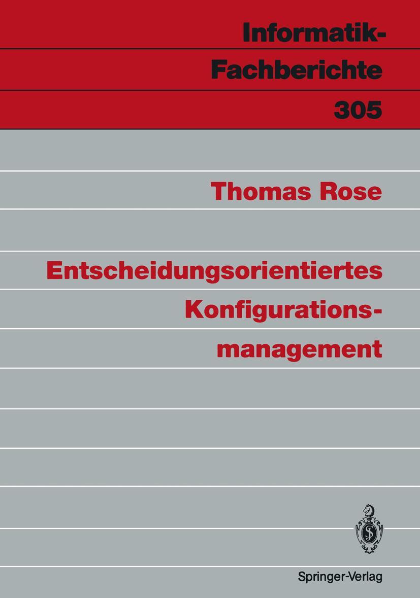 Vorderes Coverbild Entscheidungsorientiertes Konfigurationsmanagement