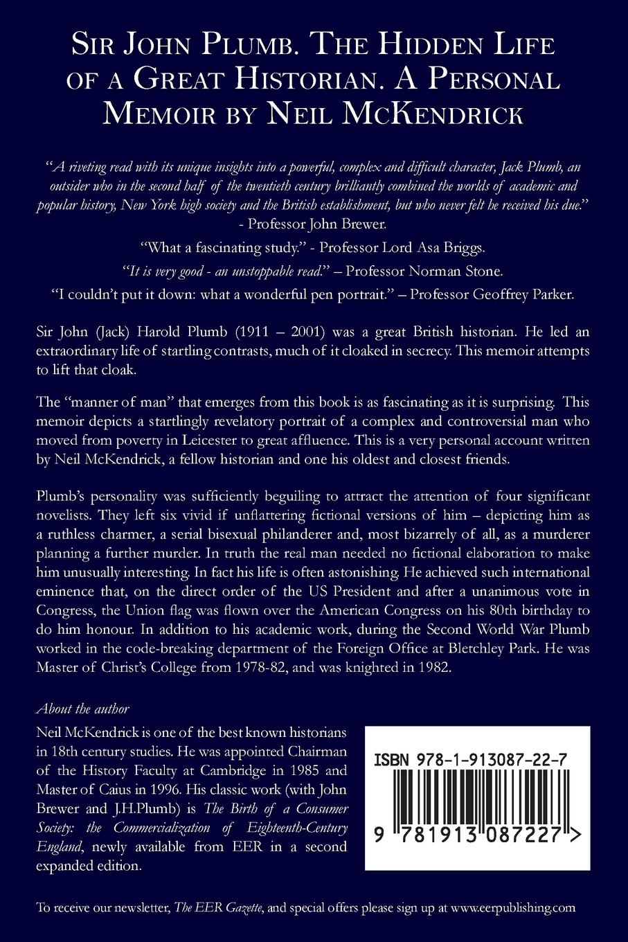 Rückseitencover Sir John Plumb